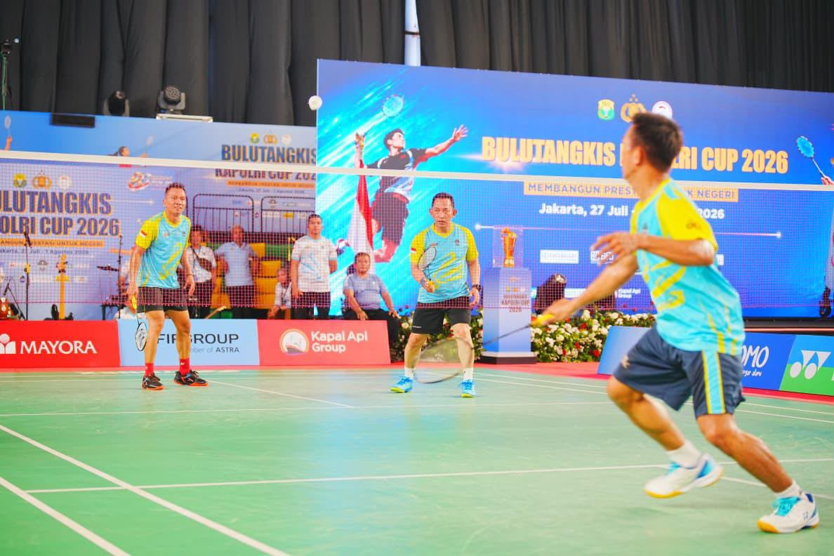 Kapolri Duet Bareng Widi Chandra Kasih Lawan Bahlil-Muhammad di Penutupan Kapolri Cup 2026