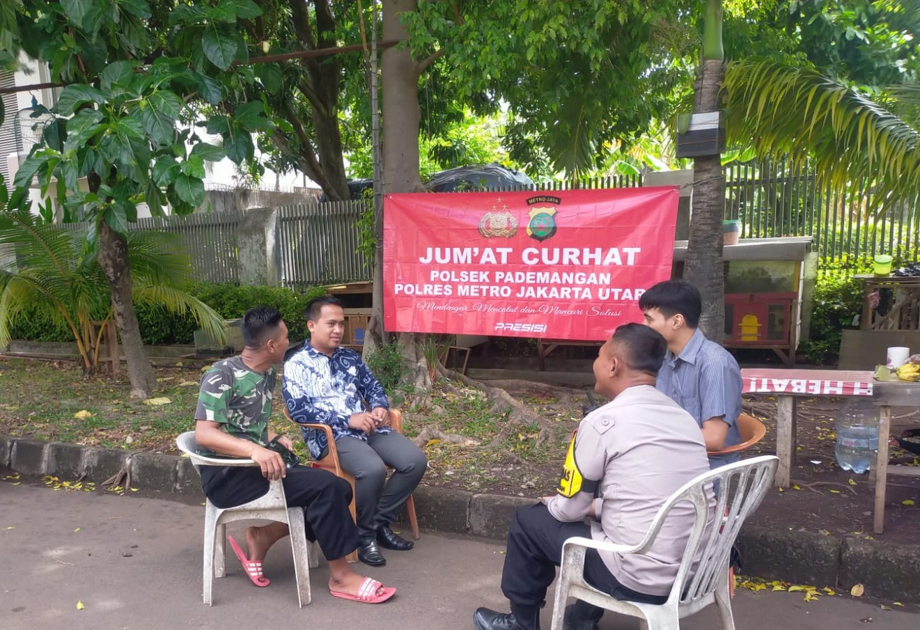 Polsek Pademangan Gelar “Jumat Curhat” Ajak Warga Perkuat Keamanan Lingkungan