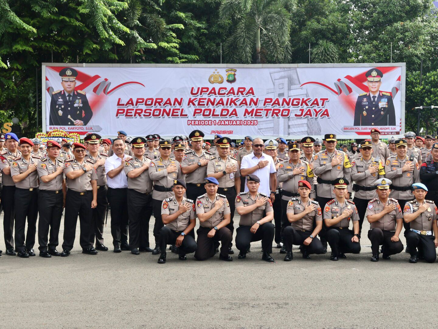 1.178 Personel Polda Metro Jaya Naik Pangkat, Kapolda: Amanah Yang Harus Dijaga