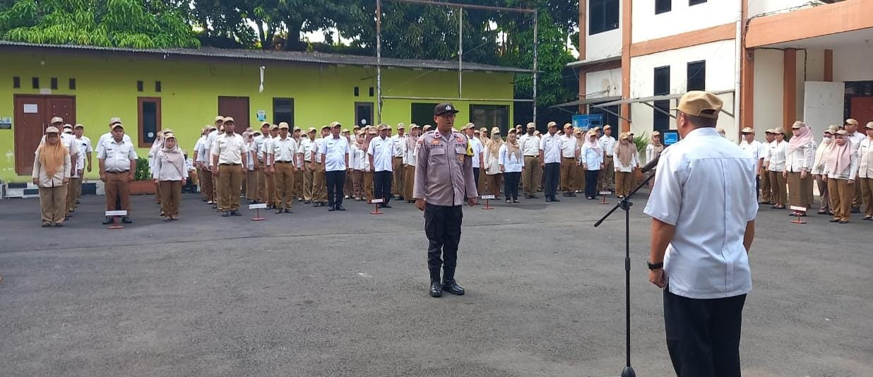 Wakapolsek Bekasi Barat Hadiri Apel Gabungan Tingkat Kecamatan