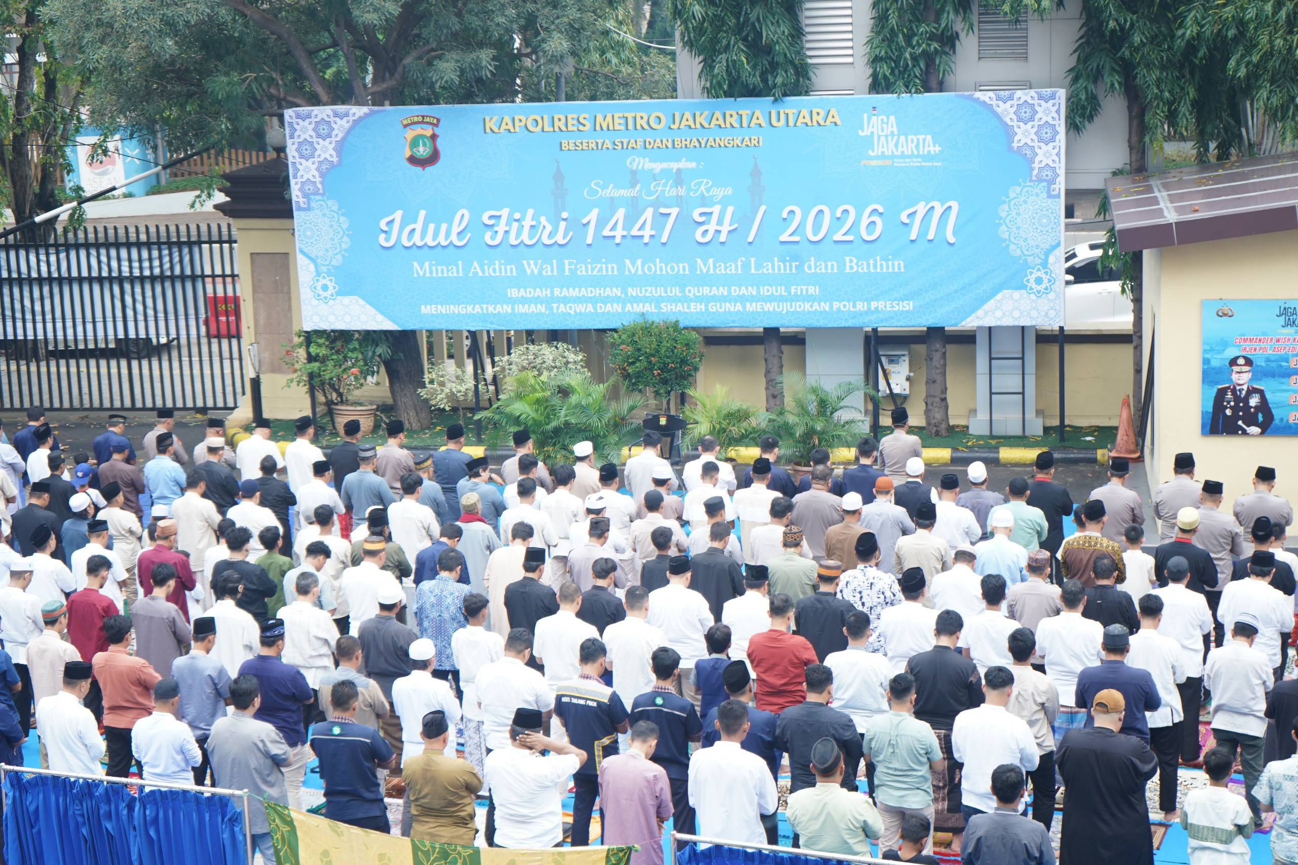 Polres Metro Jakarta Utara Gelar Shalat Idul Fitri 1447 H, Perkuat Soliditas dan Kebersamaan Personel