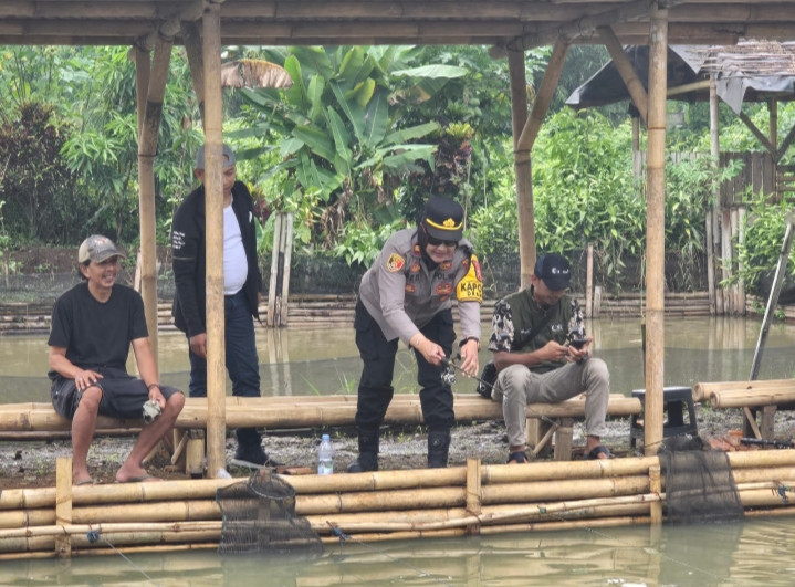 Kapolsek Dramaga Hadiri Kegiatan Fun Fishing dan Ngaliwet Bareng Bersama FJBB di Desa Dramaga
