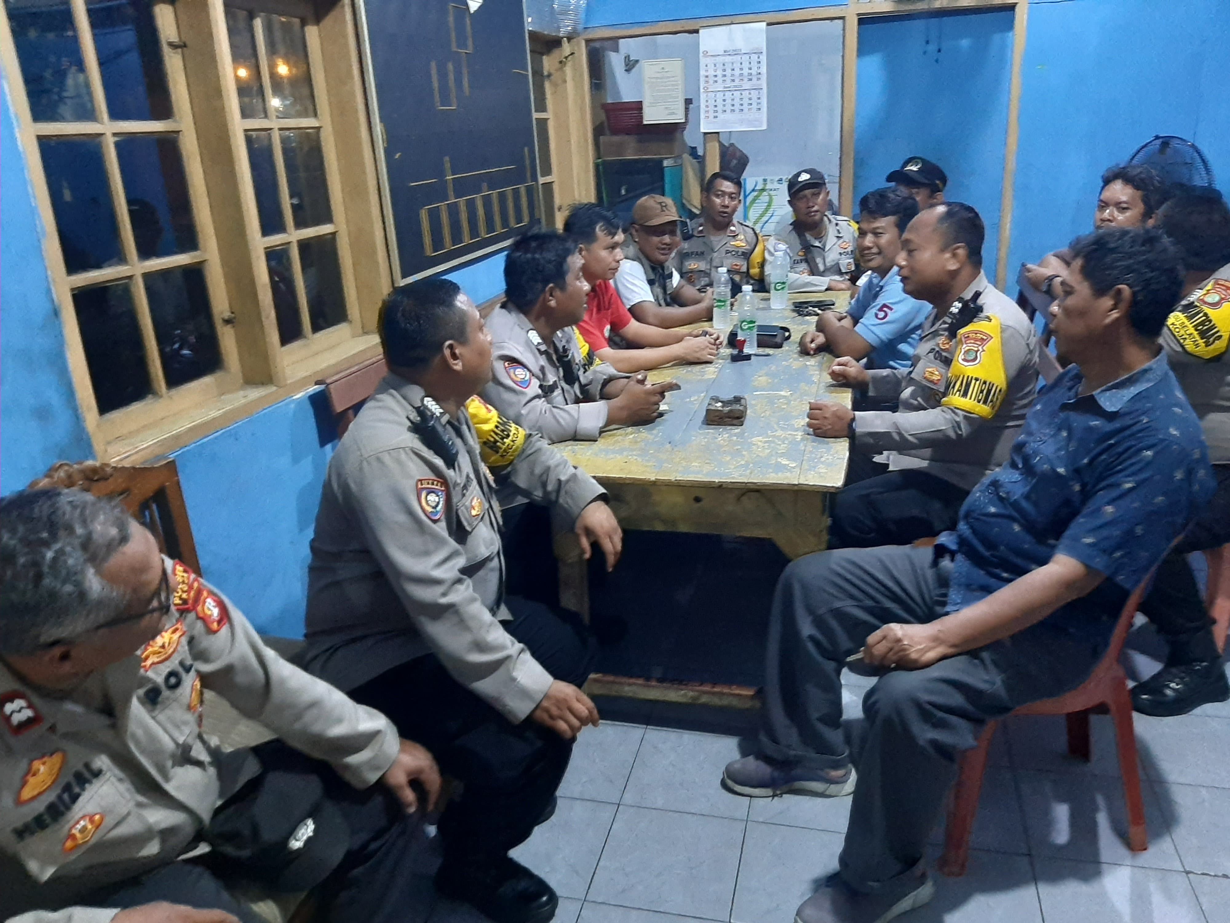 Polsek Koja Sambangi Pos Satkamling RW 05, Wujudkan Cooling System Jelang Pilkada