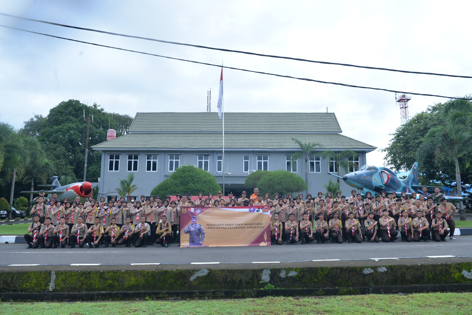 Lanud Sultan Hasanuddin Gelar Sosialisasi Krida Pramuka Saka Dirgantara Kuwarti Daerah Sulawesi Selatan