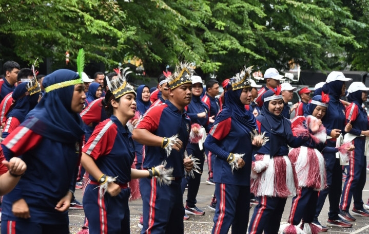 Kuatkan Jiwa Korsa, Bakamla RI Gelar Lomba Senam Garda Laut Indonesia