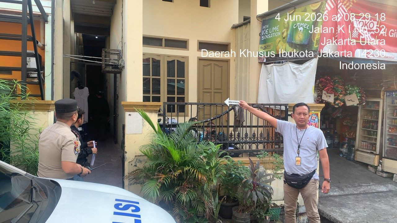 Respon Cepat Laporan Melalui 110, Polres Metro Jakarta Utara Cek TKP Dugaan Pencurian Sepeda Motor di Koja