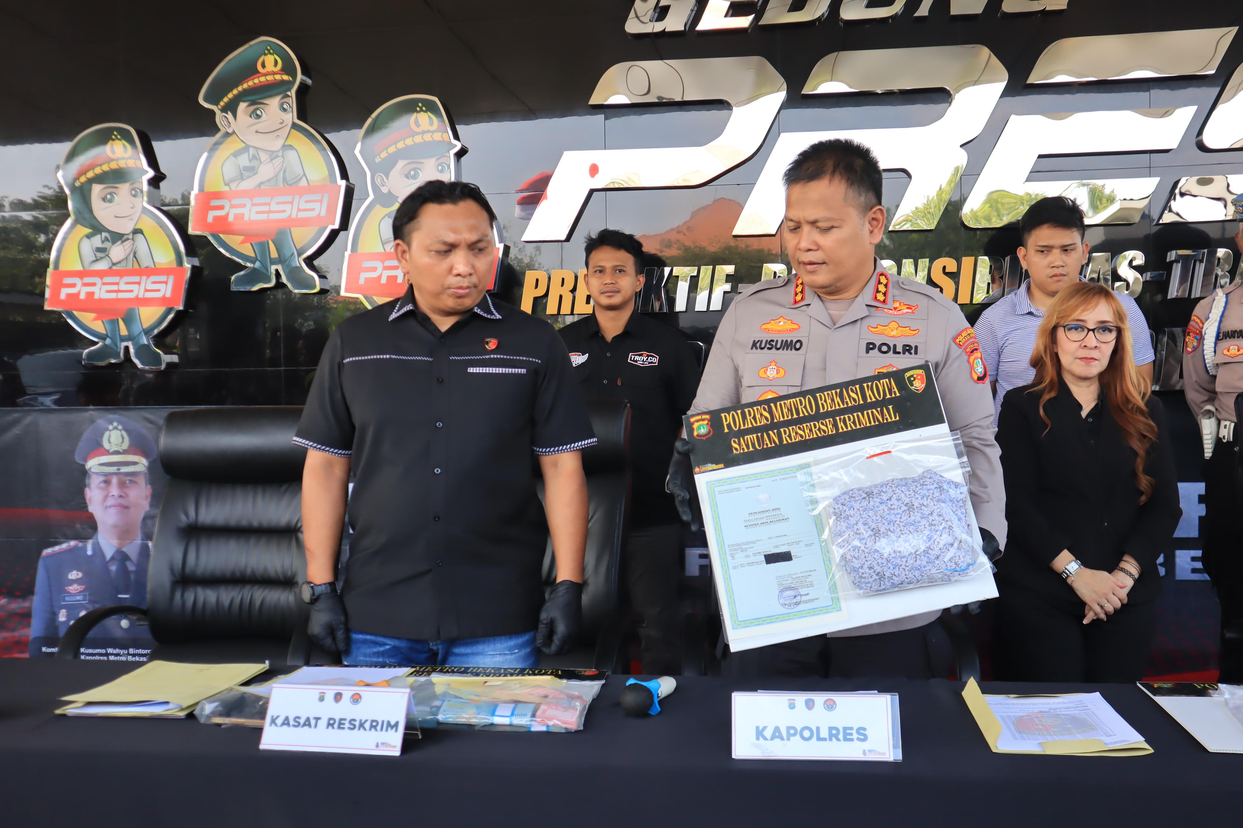 Polres Metro Bekasi Kota Ungkap Kasus Persetubuhan Dibawah Umur di Jatisampurna