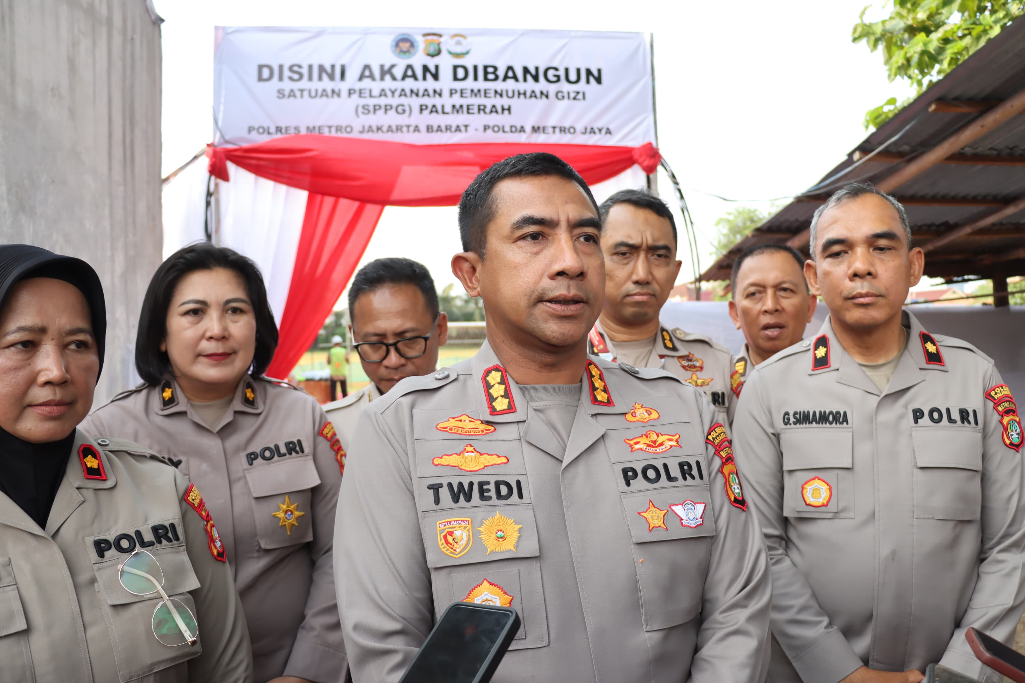 Groundbreaking SPPG di Lapang Polsek Palmerah, 4.200 Siswa Bakal Dapat Manfaat