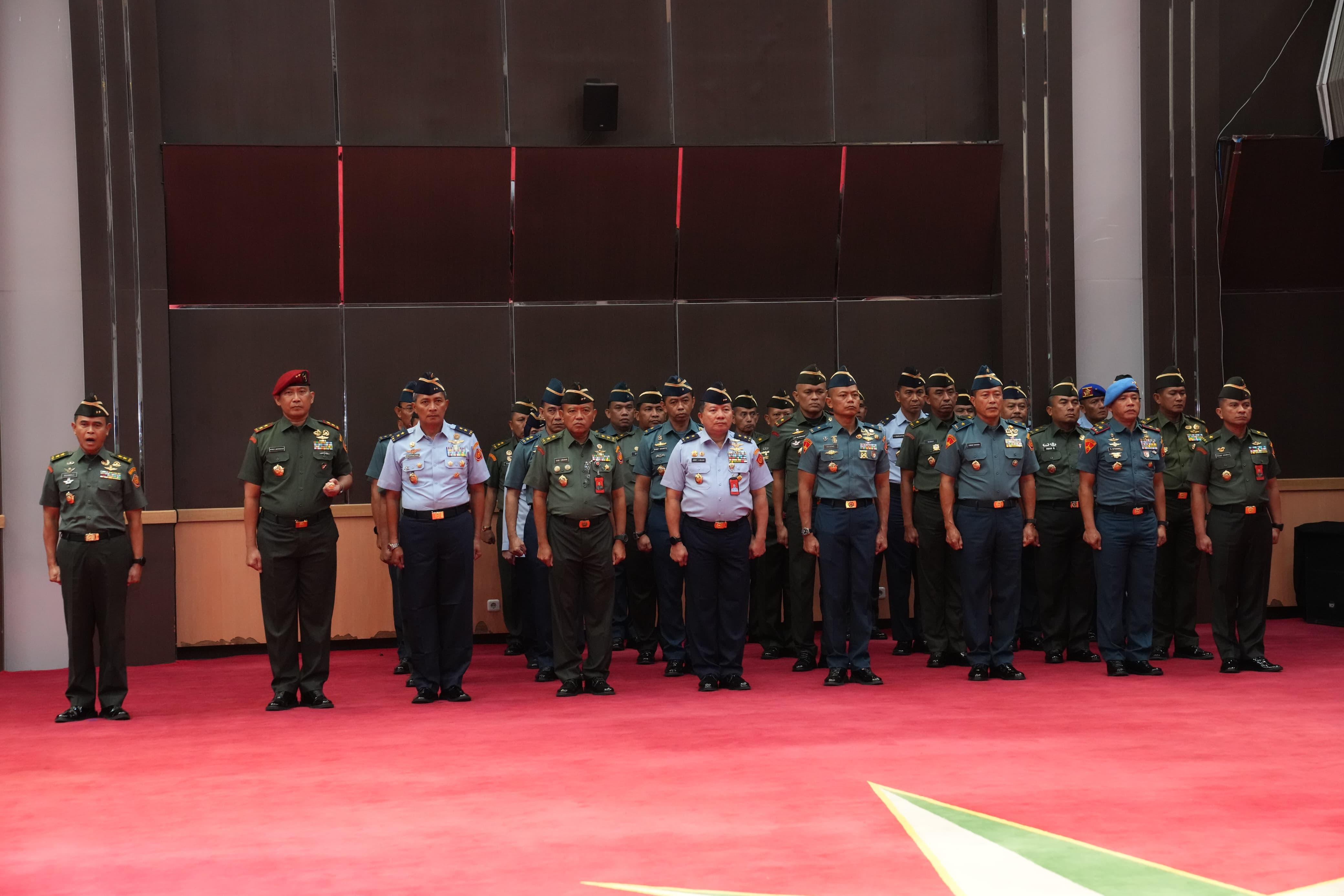 Kasum TNI Terima Laporan Korps Kenaikan Pangkat 32 Perwira Tinggi TNI