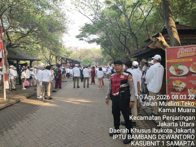 Polisi Kawal Menteri Kehutanan Luncurkan Gerakan Pemulihan Ekosistem Serentak di TWA Mangrove Angke Kapuk