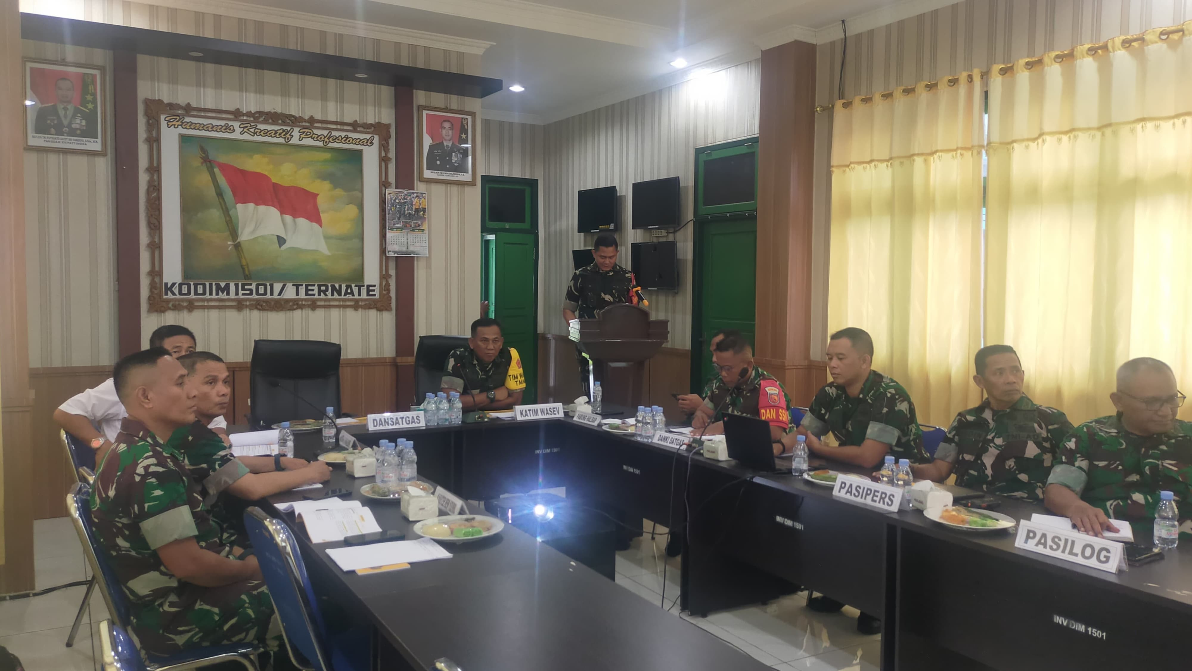 Dandim 1501/Ternate Paparkan Progres TMMD Kepada Tim Wasev