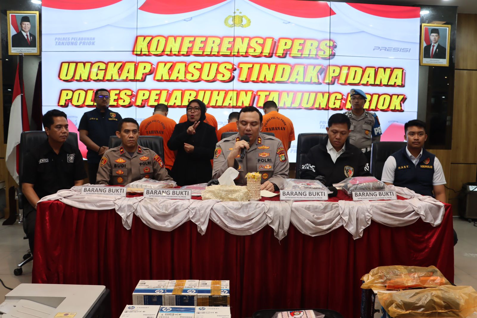Polres Pelabuhan Tanjung Priok Bongkar Sindikat Pemalsu Materai, Kerugian Negara Capai Rp. 1,17 Miliar