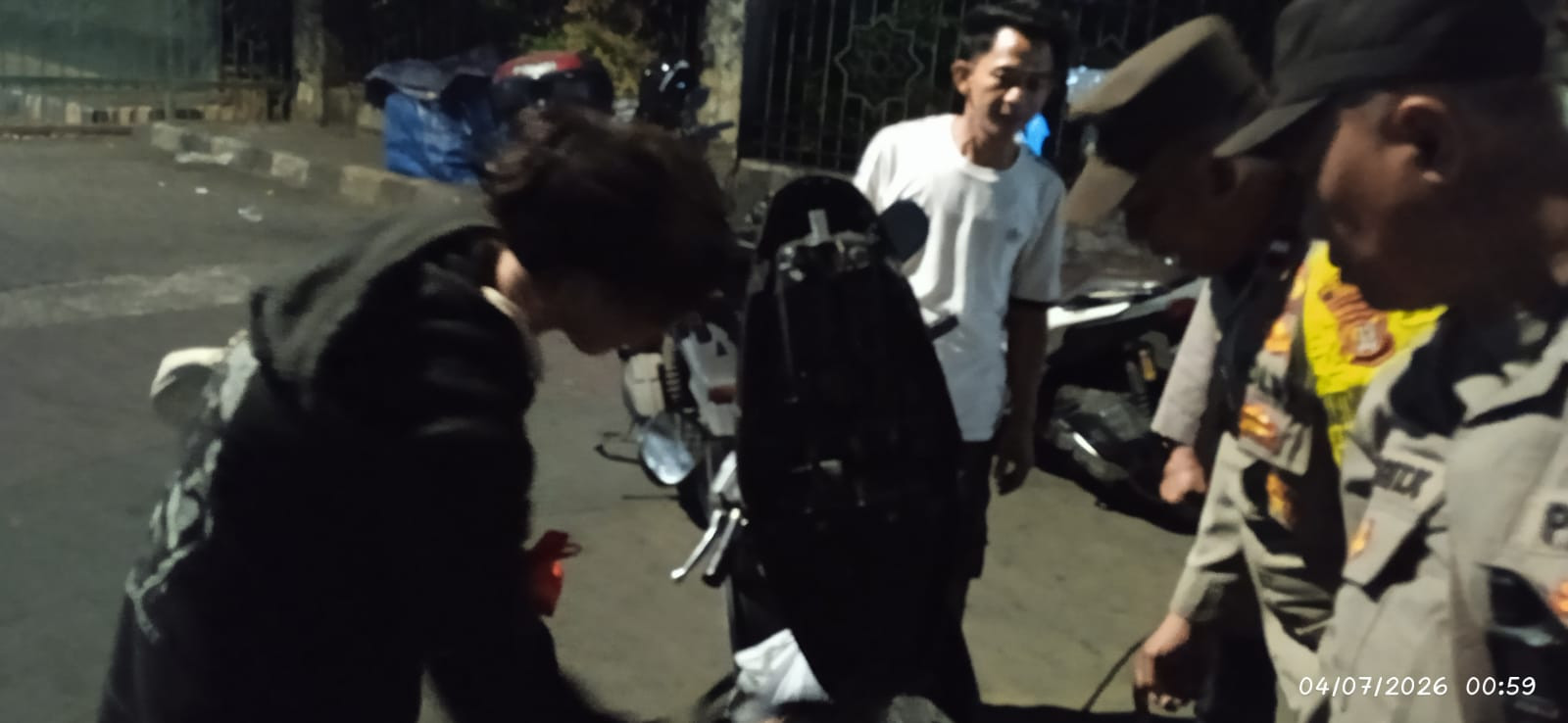 Patroli KRYD Polsek Koja Amankan Satu Sepeda Motor dalam Operasi Cipta Kondisi