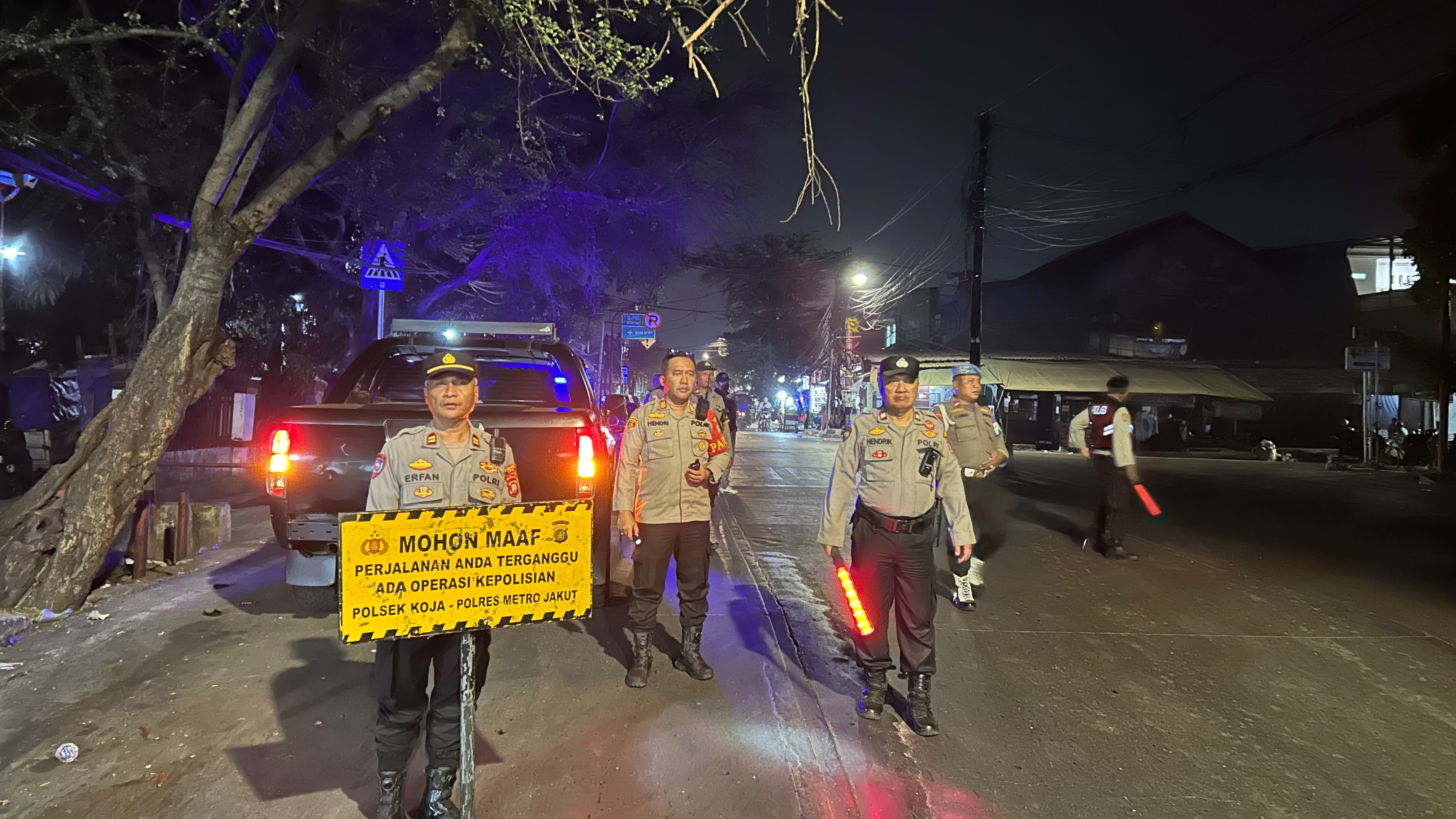 Polsek Koja Kerahkan 69 Personel Patroli KRYD, Antisipasi Tawuran dan Kejahatan Jalanan