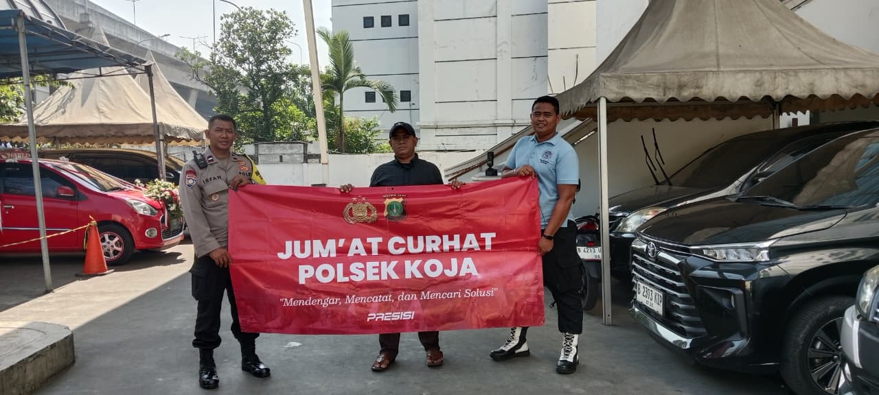 Program Jumat Curhat, Polsek Koja Dengar Aspirasi Warga dan Satpam Gereja Petra