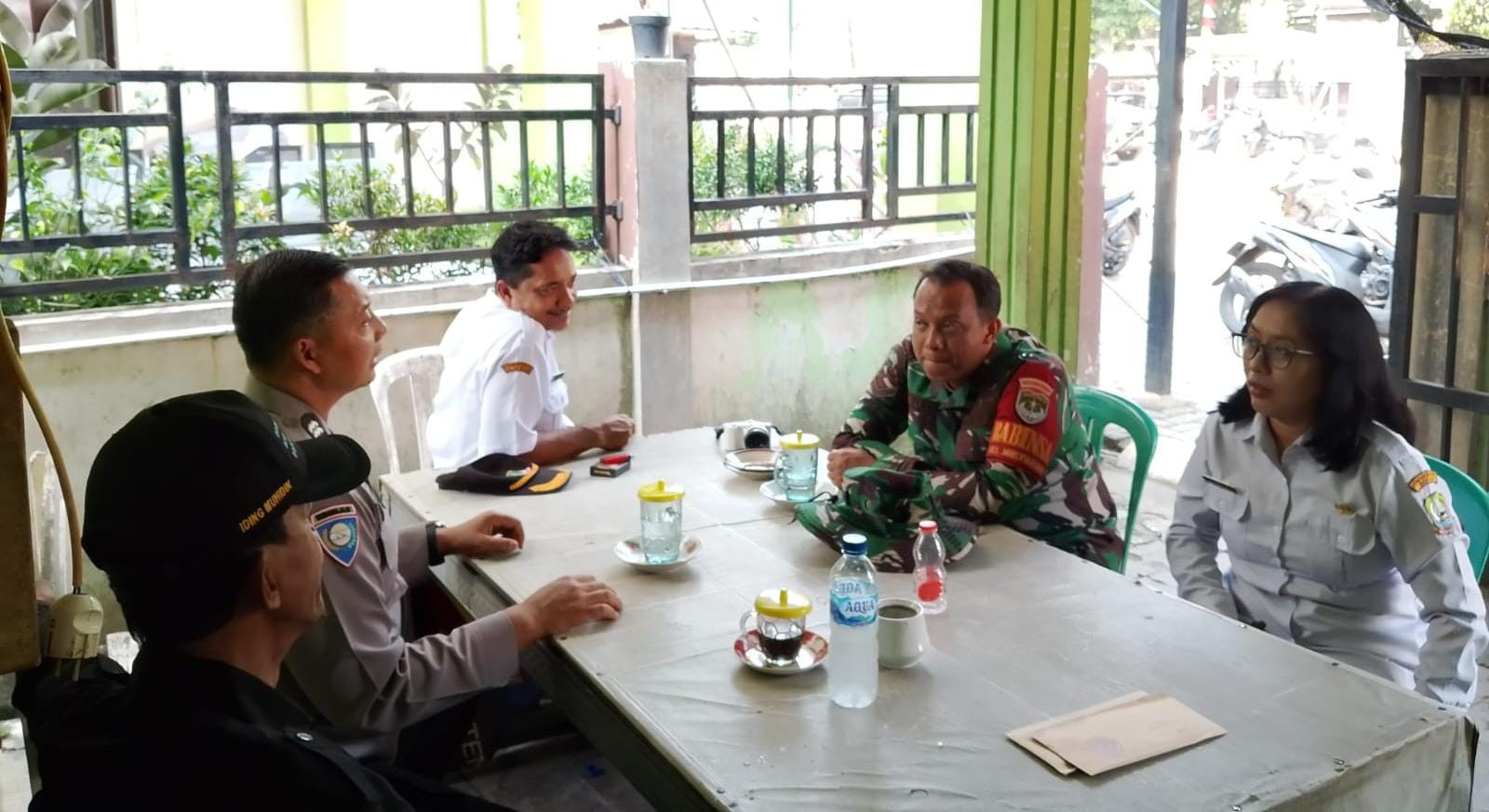 Tiga Pilar Sambut Kunjungan Dandim ke Posko TMMD Mustikasari