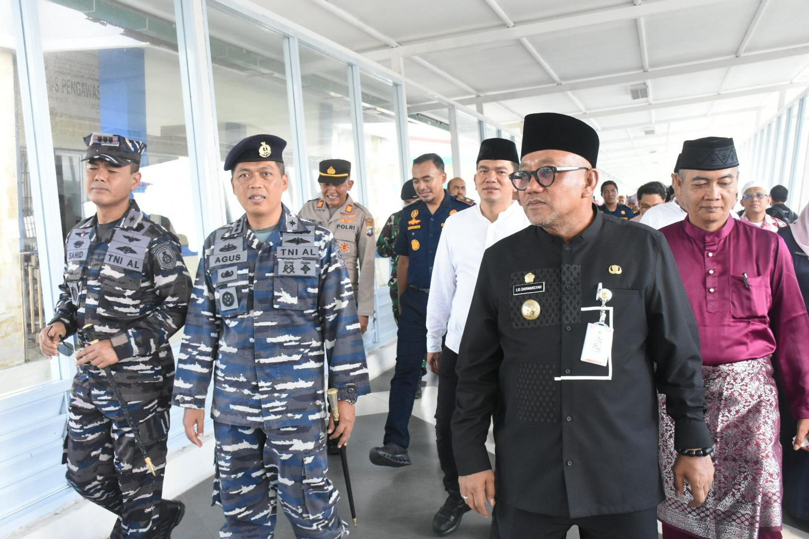 Danlanal Bintan Hadiri Penjemputan Jama’ah Haji Kota Tanjungpinang Tahun 1446 H/2025