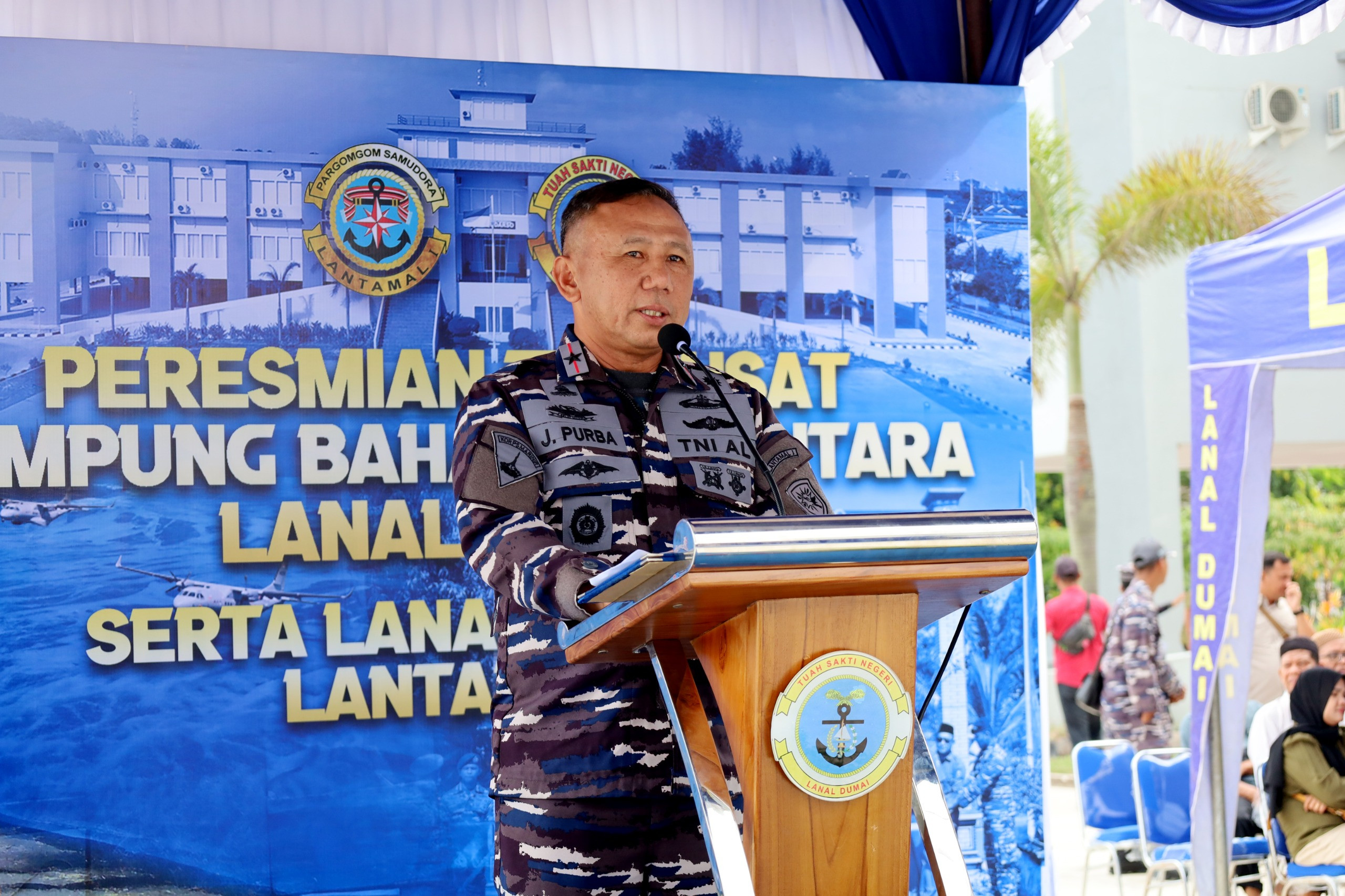 Komandan Lantamal I Resmikan KBN Tahun 2024 Wilayah Lantamal I dan Jajaran Secara Terpusat di Mako Lanal Dumai