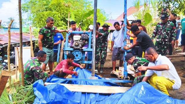 Sasaran Fisik TMMD Terus Dikebut, Sumur Bor Membawa Harapan Baru Bagi Warga Todahe