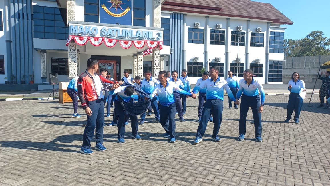Semarak HUT Ke-80 Kemerdekaan Republik Indonesia Tahun 2025, Satlinlamil 3 Gelar Berbagai Lomba
