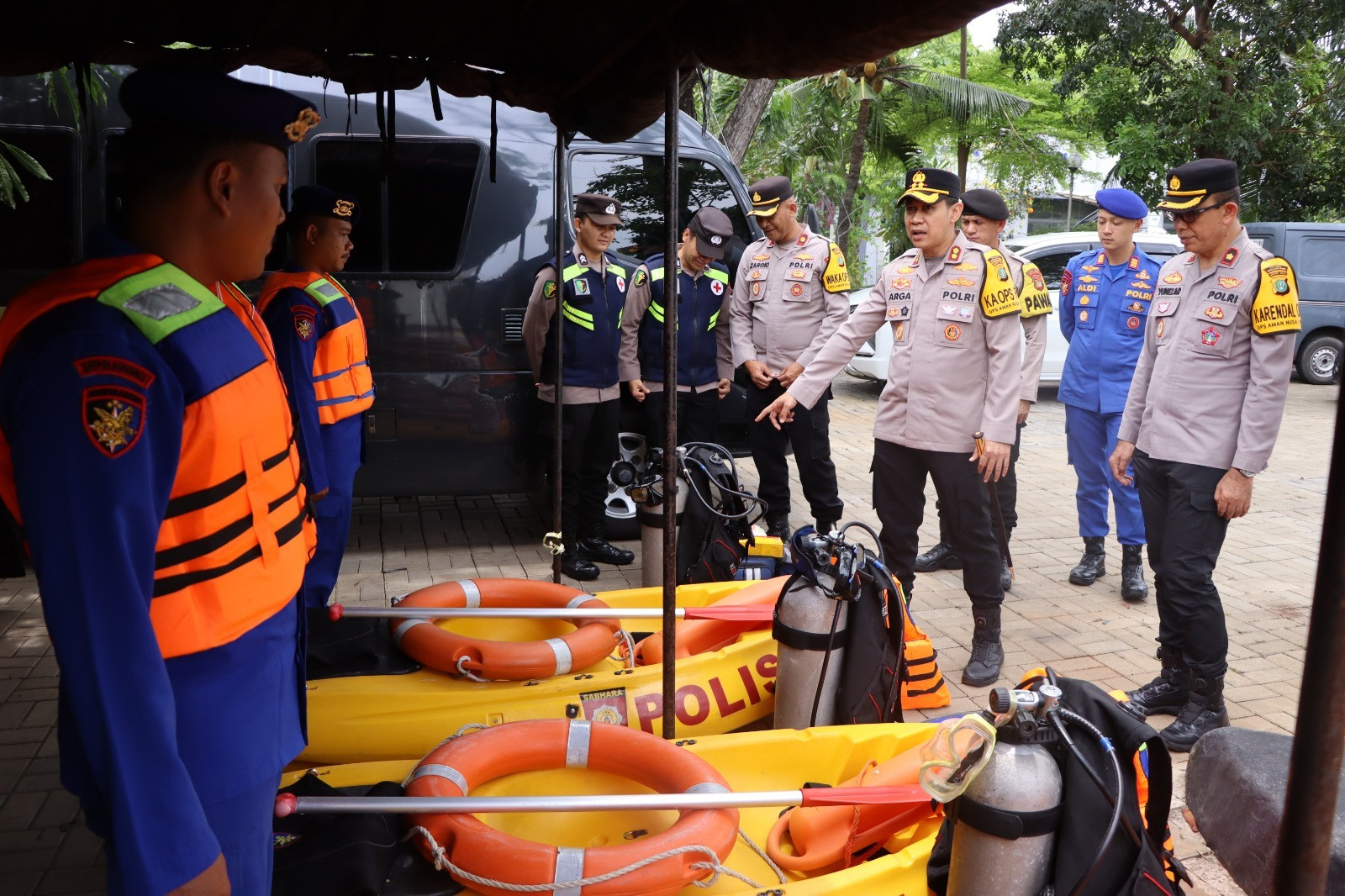 Kapolres Kepulauan Seribu Cek Posko Tanggap Darurat, Pastikan Kesiapsiagaan Hadapi Potensi Bencana