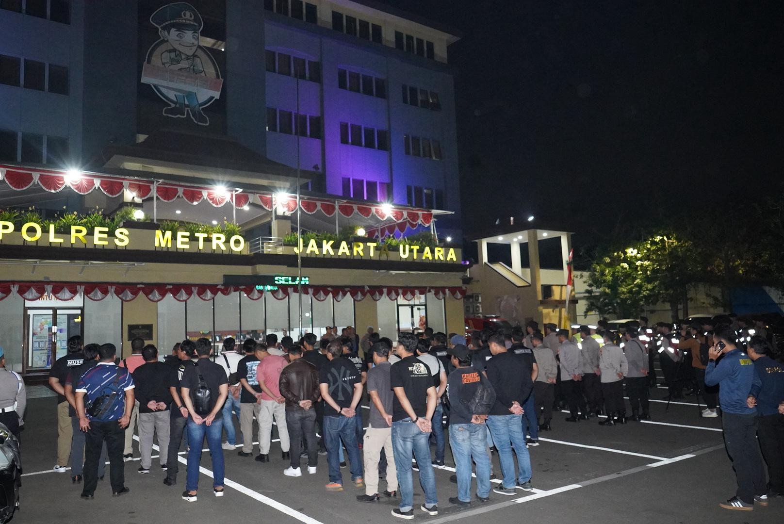 Polres Metro Jakarta Utara Gelar Apel KRYD dan Patroli Malam, Antisipasi Tawuran dan Gangguan Kamtibmas