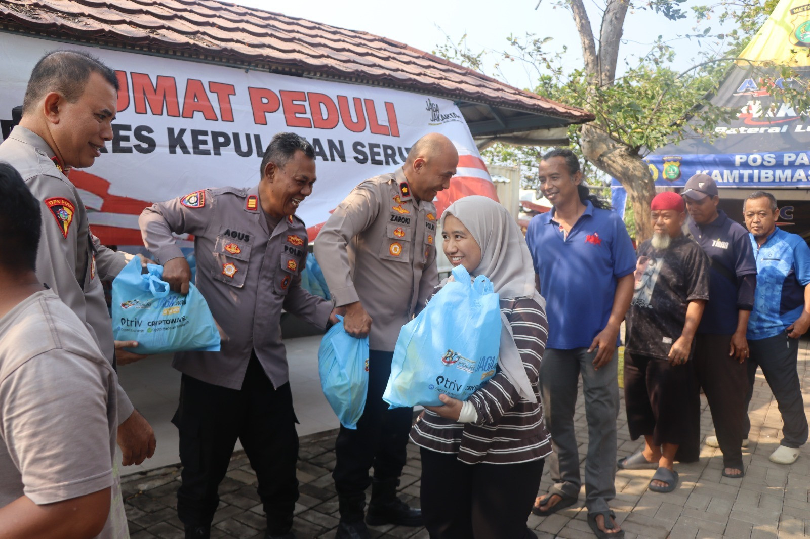 Jumat Peduli, Polres Kepulauan Seribu Perkuat Sinergi Bersama Komunitas Sabuk Kamtibmas