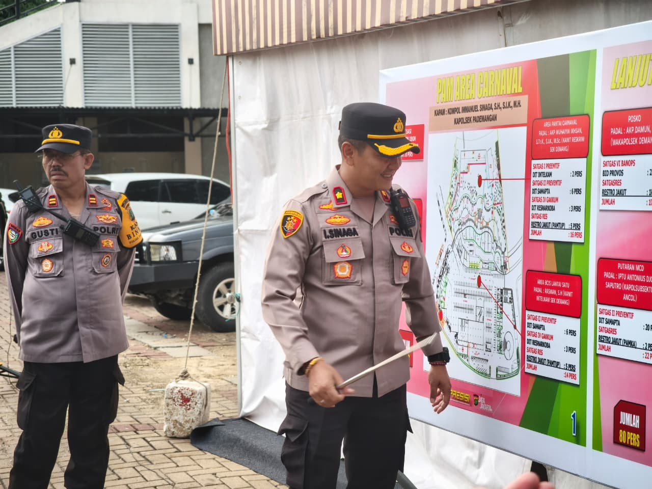 110 Personel Polres Metro Jakarta Utara Gelar TWG dan Apel Pengamanan Hari Kedua Konser Scream Or Dance 2025 di Ancol