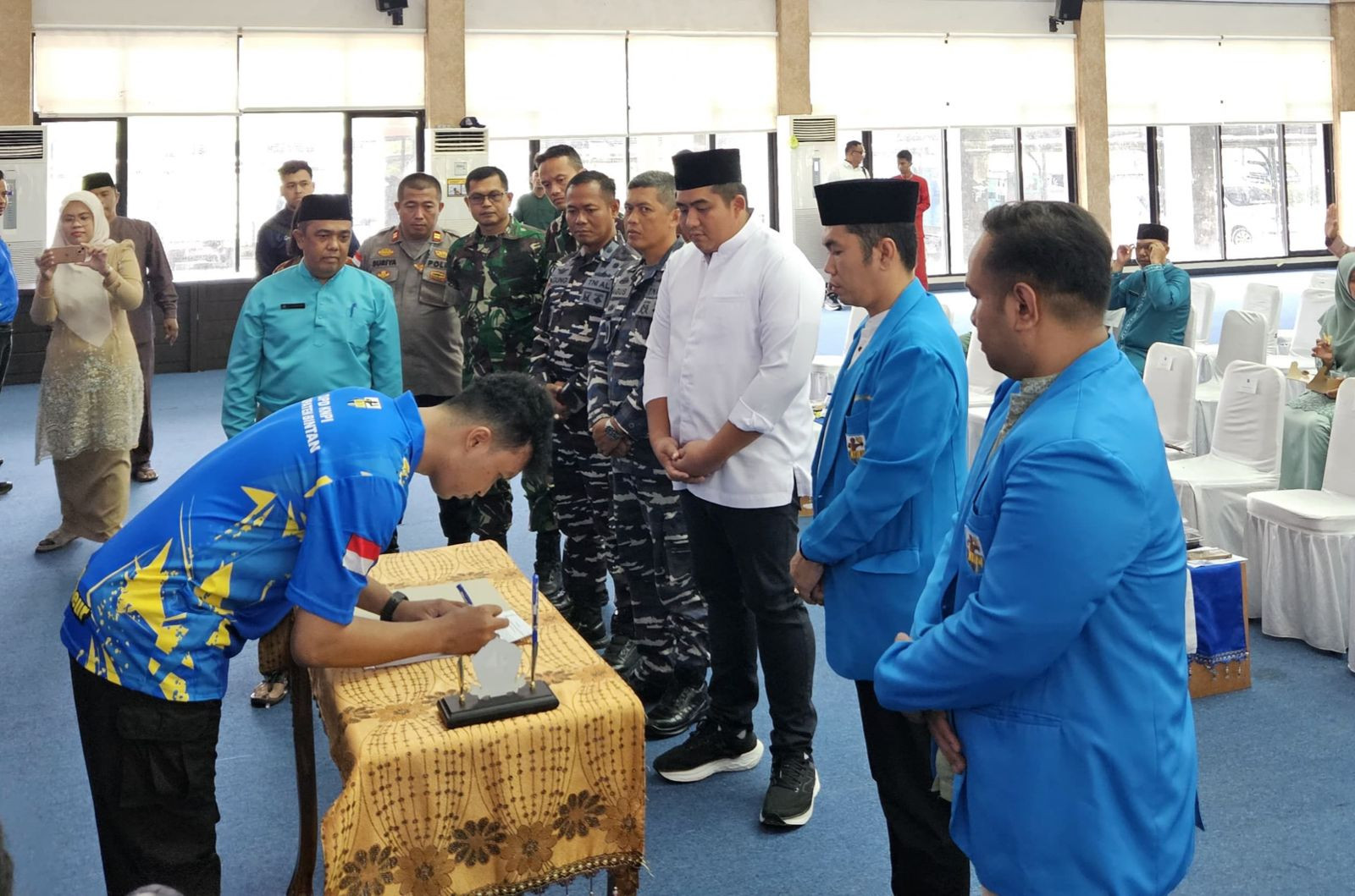 Danlanal Bintan Hadiri Acara Pelantikan Pengurus KNPI Se-Kabupaten Bintan