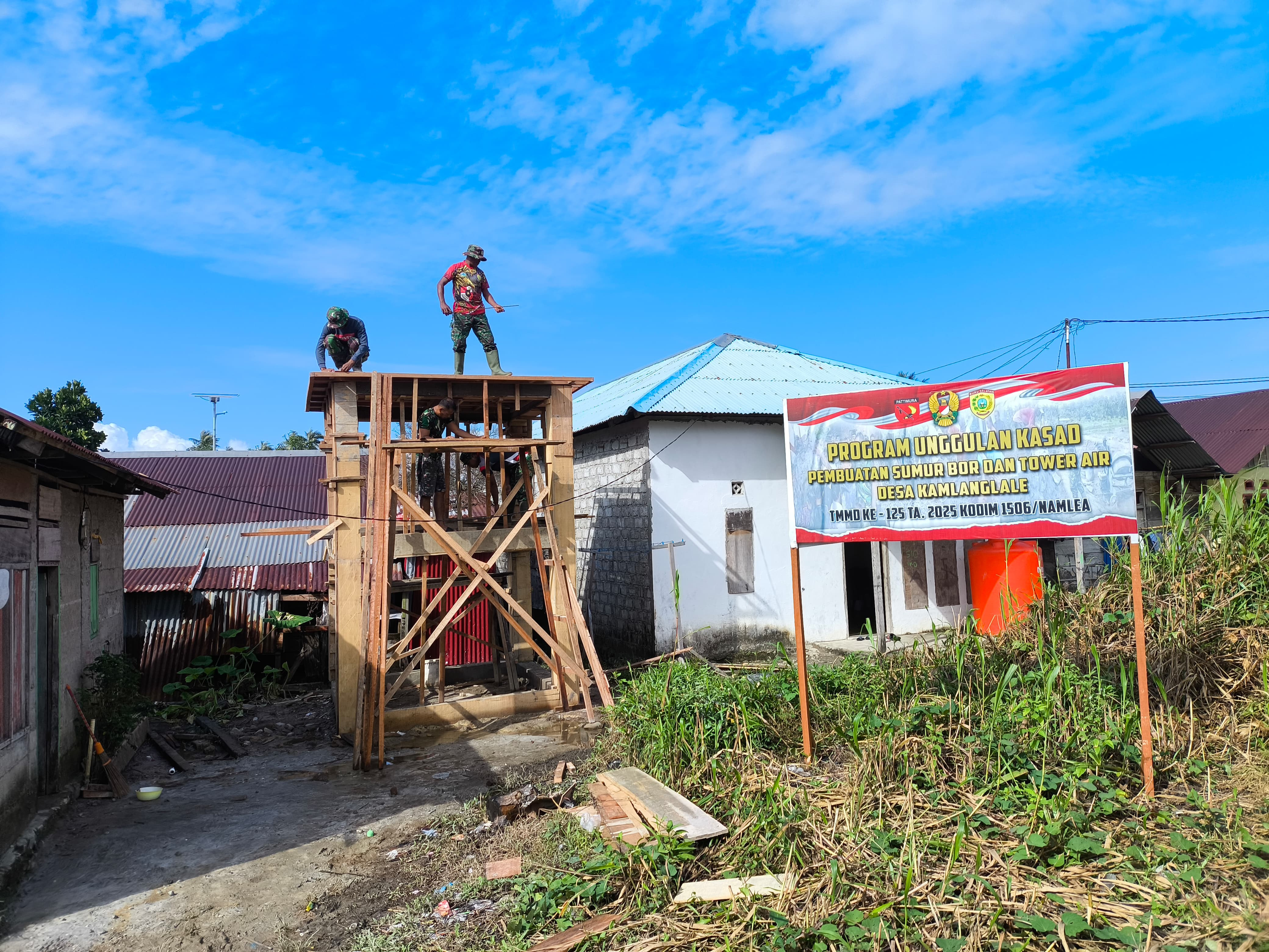 Timbulnya Semangat Gotong Royong Dari TMMD Ke-125 Kodim 1506/Namlea Di Kab. Buru Selatan