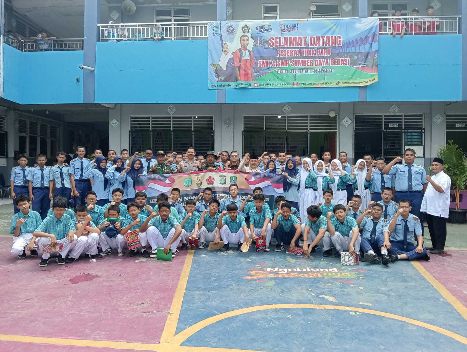 Bekali Pelajar, TMMD Kodim 0507 Bekasi Gelar Sosialisasi Wawasan Kebangsaan dan Hukum di SMK Sumber Daya