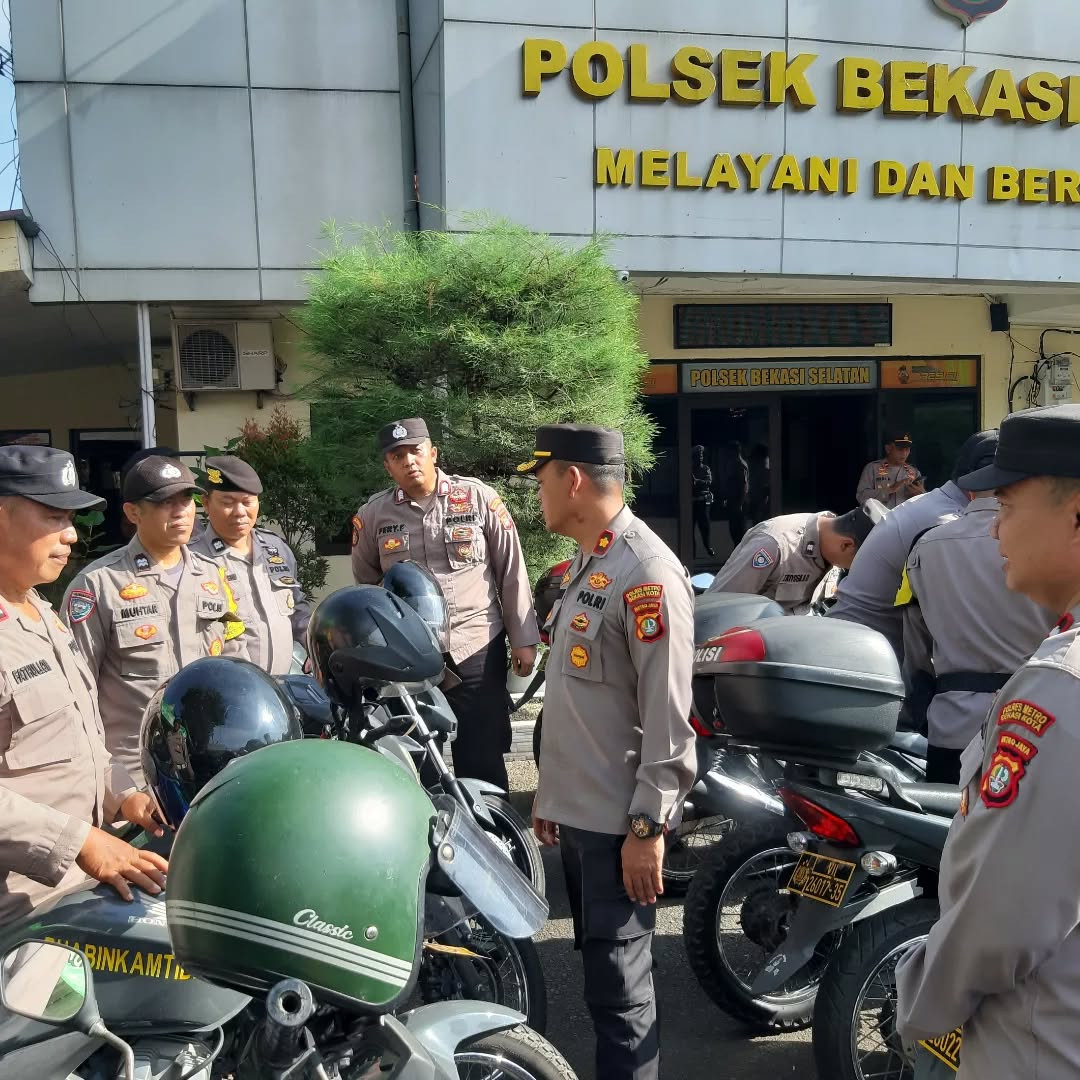 Polsek Bekasi Selatan Gelar Inspeksi Kendaraan Dinas Untuk Optimalisasi Kinerja Operasional