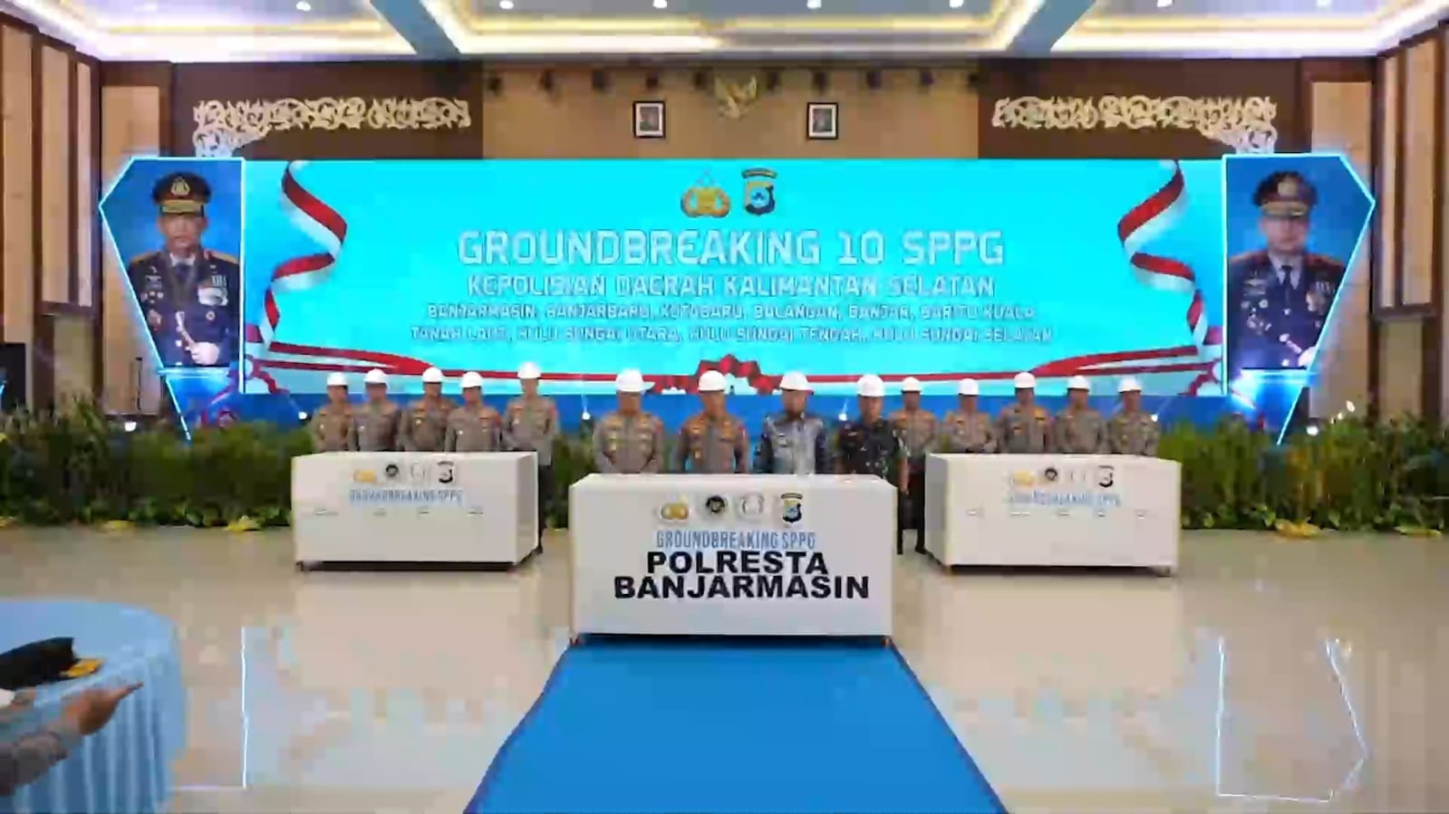 Kapolri Kembali Resmikan dan Groundbreaking SPPG di Kalsel, Dukung Program MBG