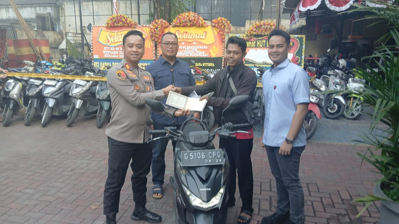Sempat Hilang 1 Tahun Yang Lalu Di Kawasan Cengkareng, Akhirnya Motor Tersebut Berhasil Ditemukan Tim Tiger Unit Reskrim Polsek Tambora