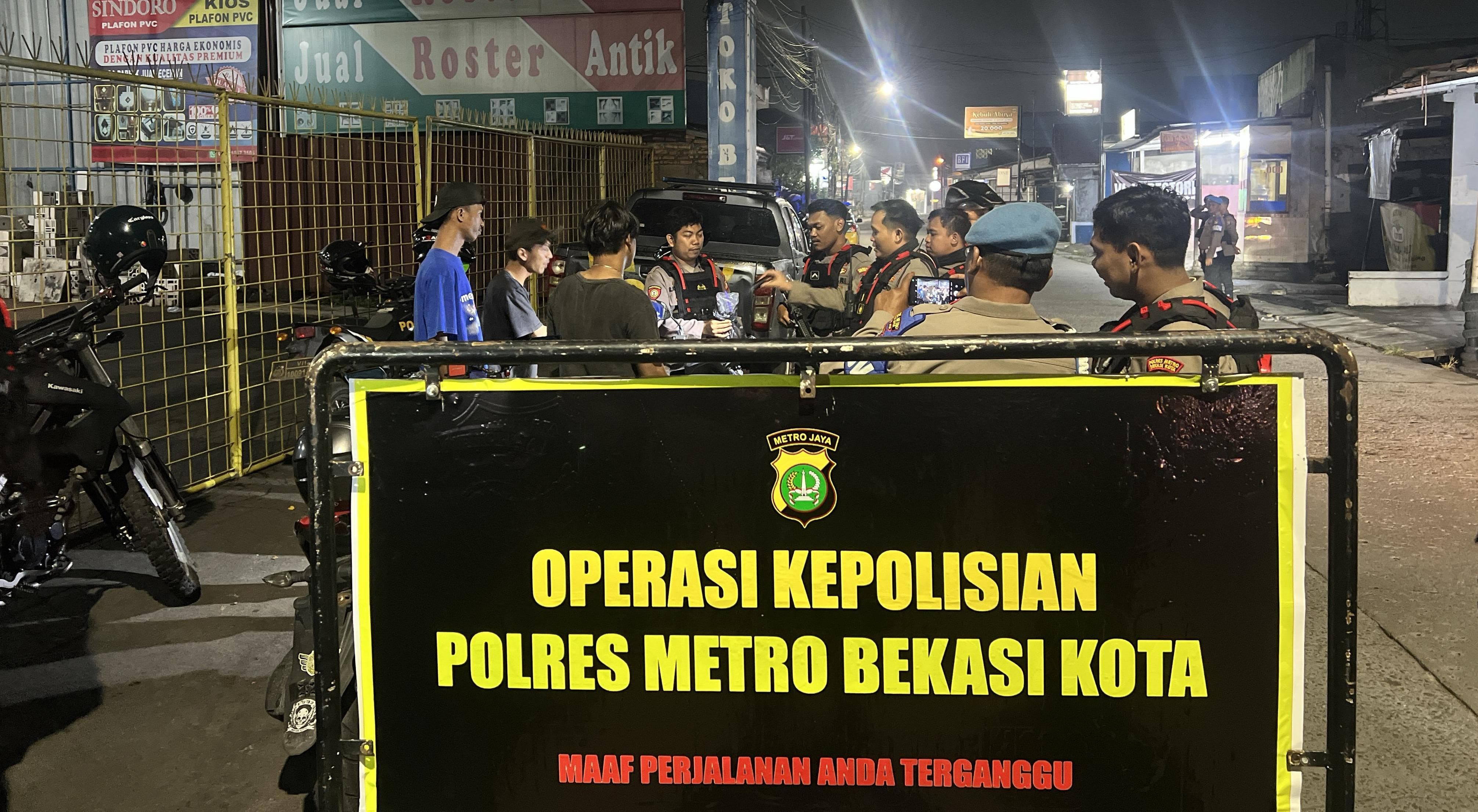 Perintis Presisi Samapta Bergerak Tengah Malam, Jalur Rawan Kota Bekasi Disisir Ketat