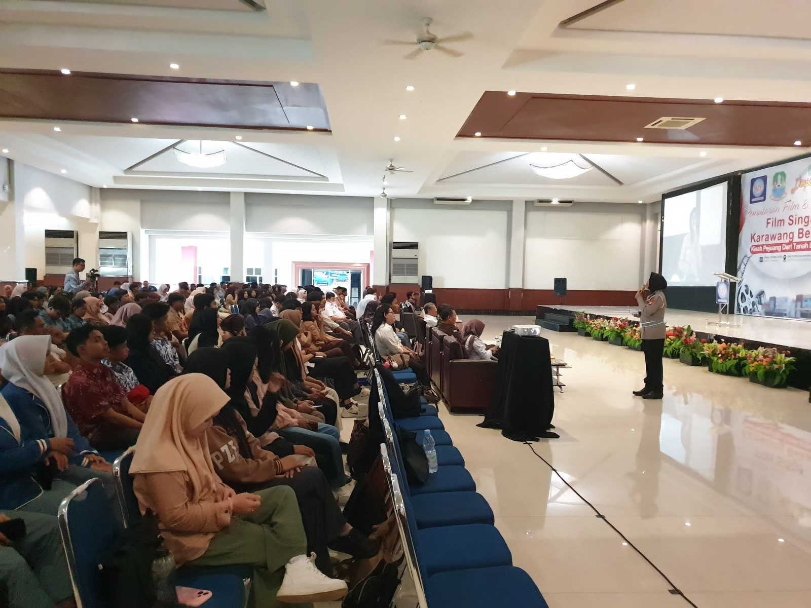 Sosialisasi Unit Kamsel Sat Lantas, Hall Kampus BSI Convention Center Kota Bekasi