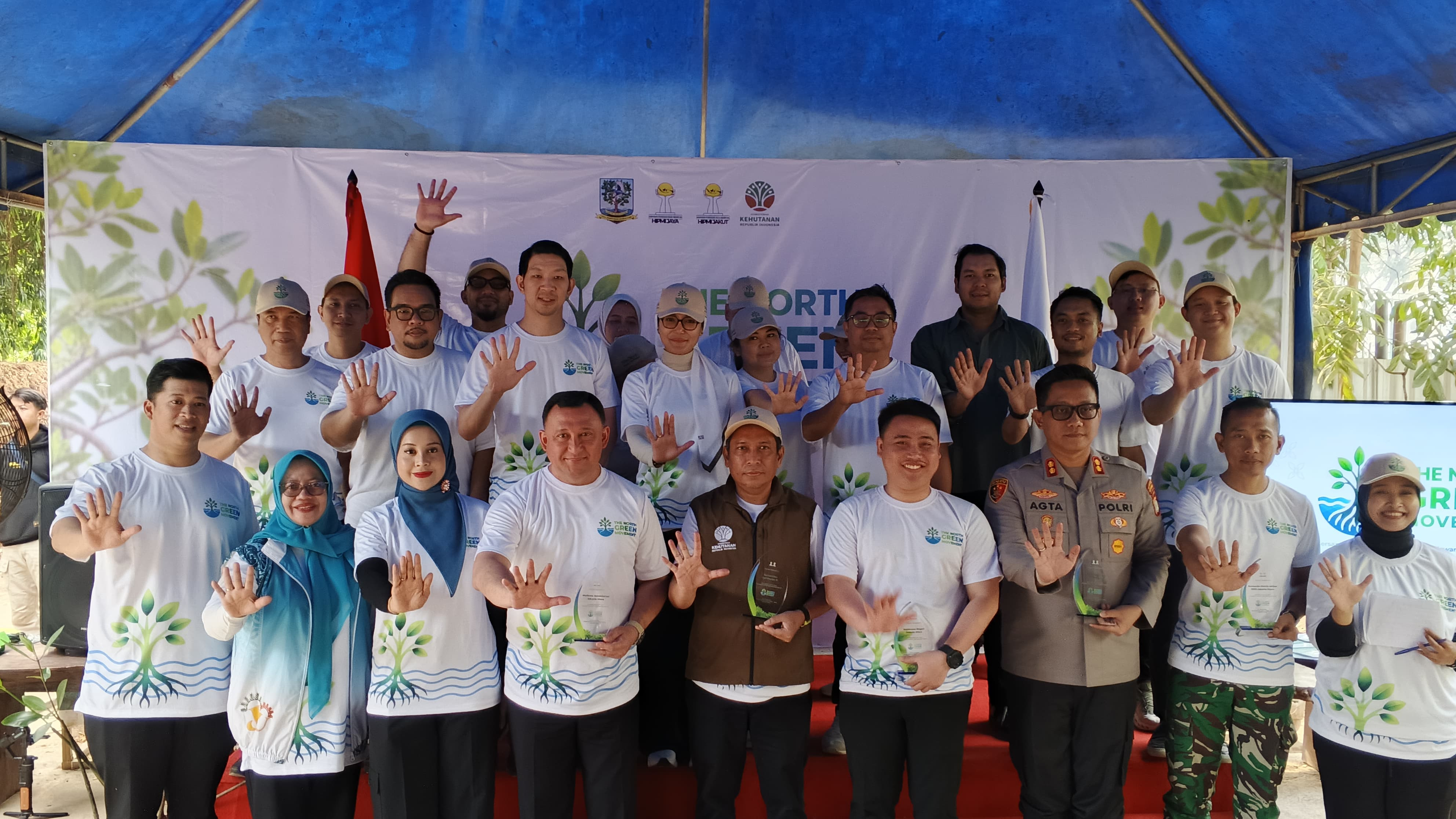 The North Green Movement: Polres Metro Jakut dan Forkopimko Jakarta Utara Bersama HIPMI Tanam 3.000 Mangrove