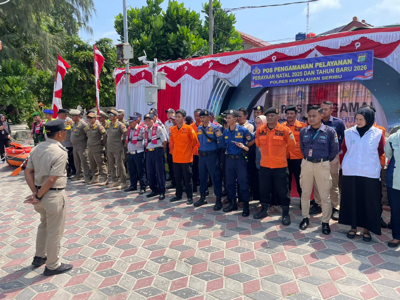 Pos Pengamanan Natal–Tahun Baru Hadir di Pulau Pramuka, Warga dan Wisatawan Bisa Lapor Hotline 110