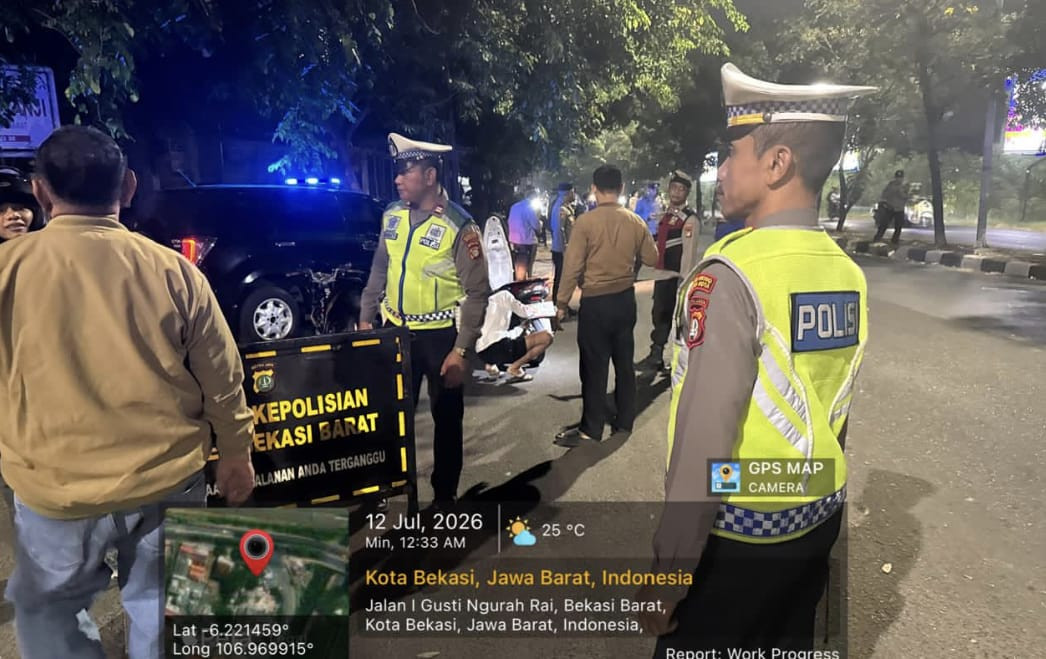 Jaga Jakarta On The Spot, Kapolsek Bekasi Barat Pimpin KRYD dan Razia Stasioner Cegah Tawuran