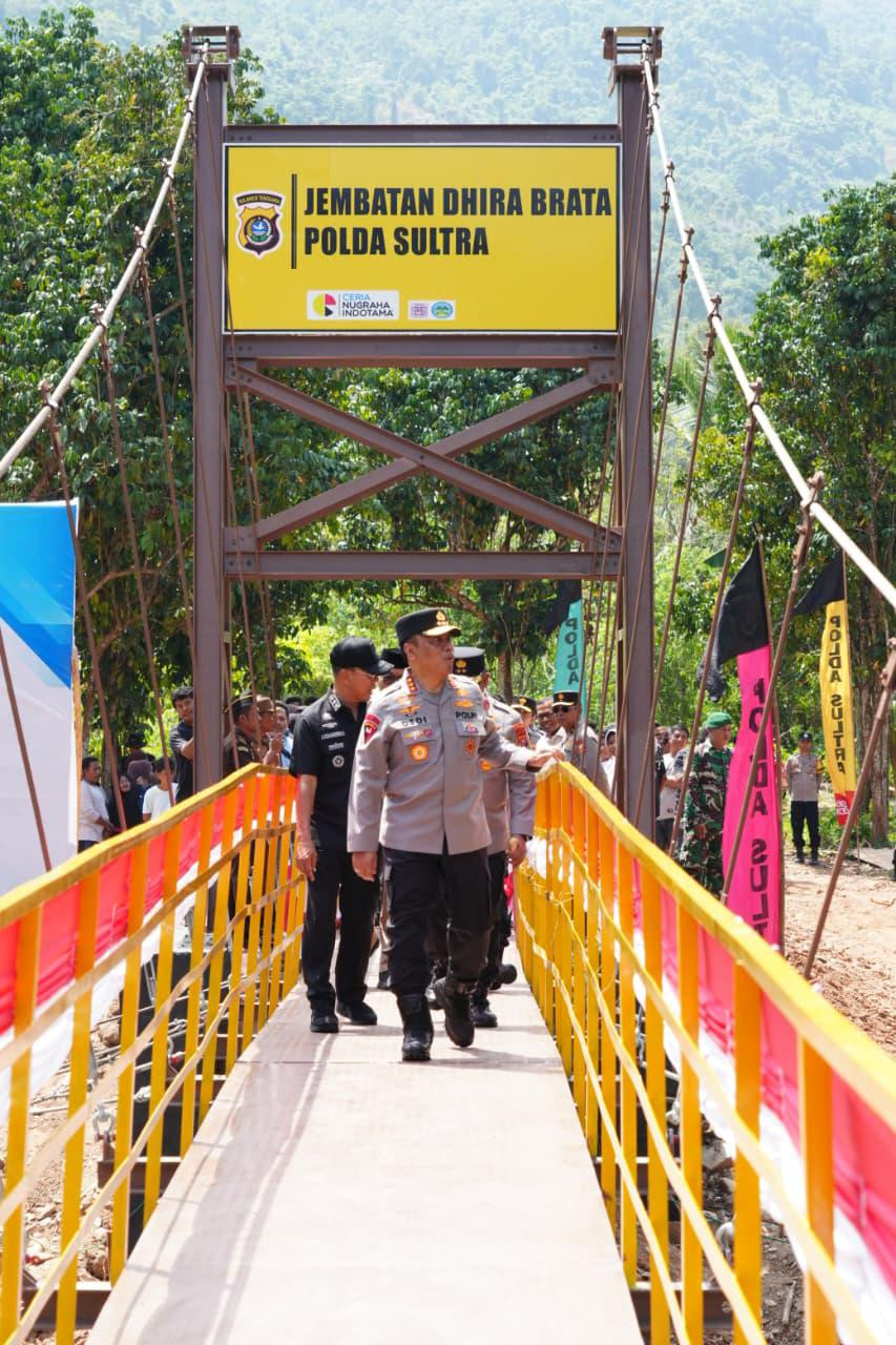 Wakapolri Resmikan Jembatan Perintis “Dhira Brata” Wujud Instruksi Presiden Prabowo