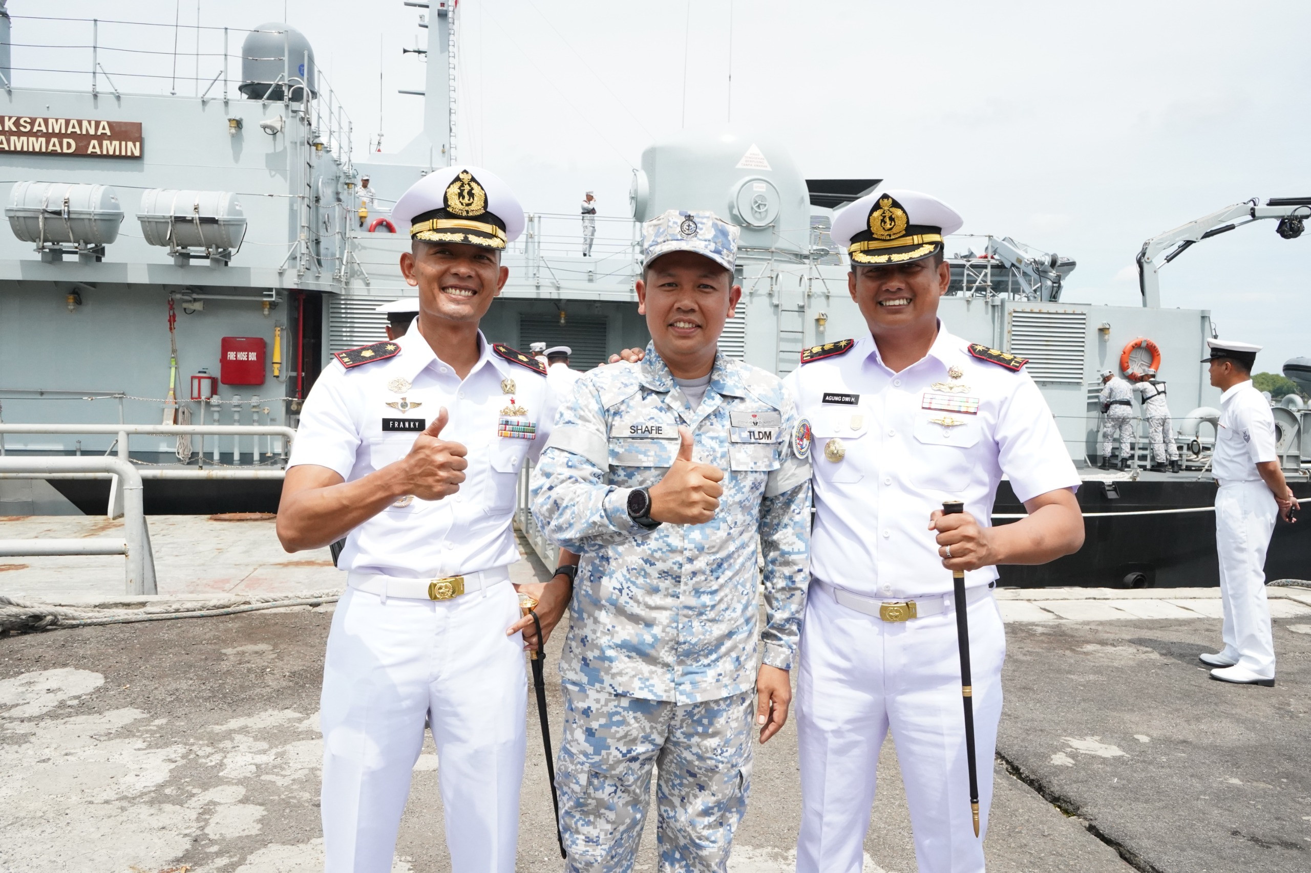 Kodaeral I Lepas Keberangkatan Kapal Perang Malaysia Usai Laksanakan Patkor Malindo