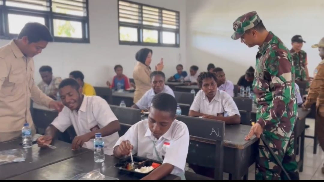 Peluncuran Program Makan Bergizi Gratis di Kabupaten Yahukimo