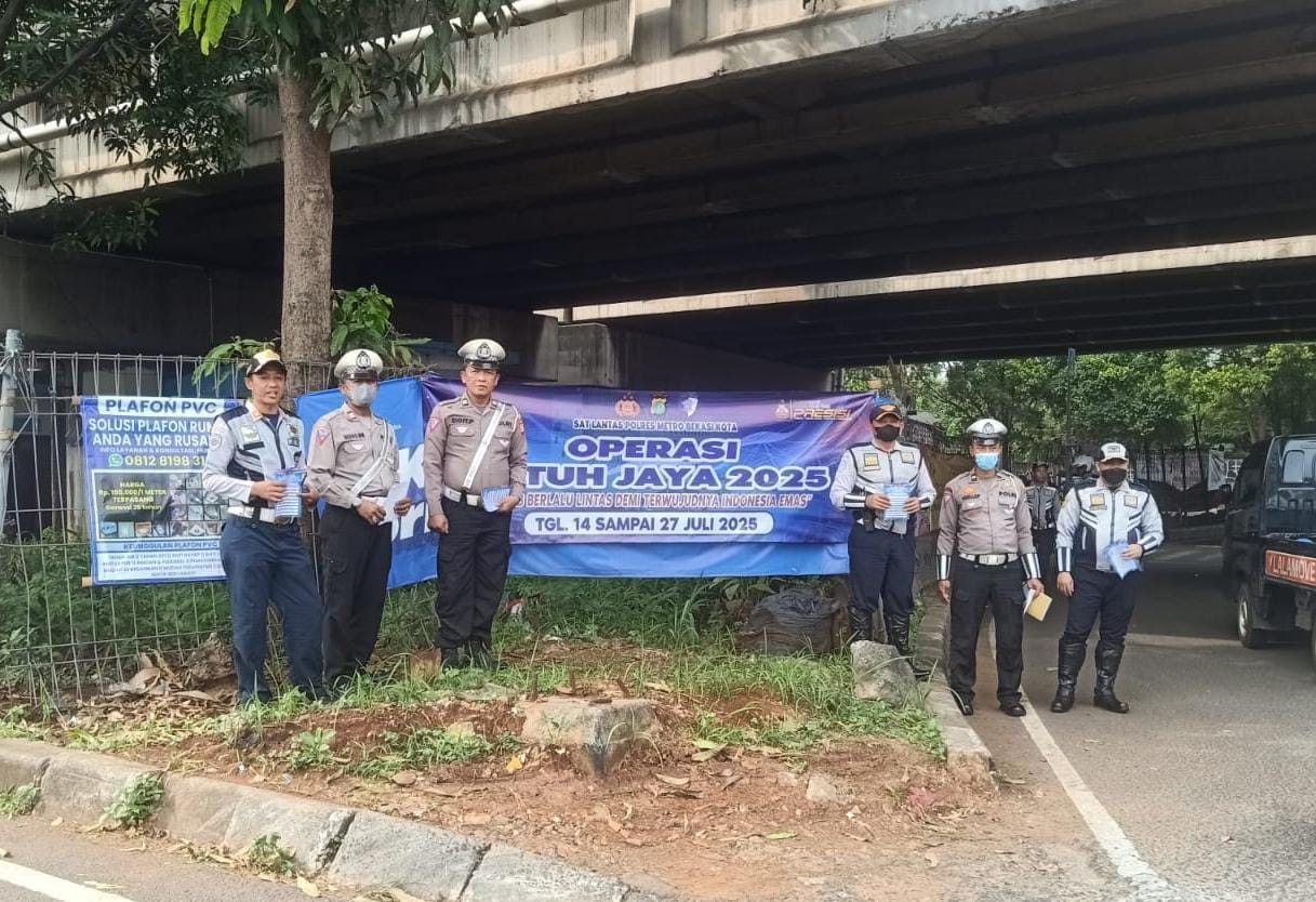 Polsek Pondok Gede Gelar Operasi Patuh Jaya 2025, Warga Diimbau Tertib Berlalu Lintas