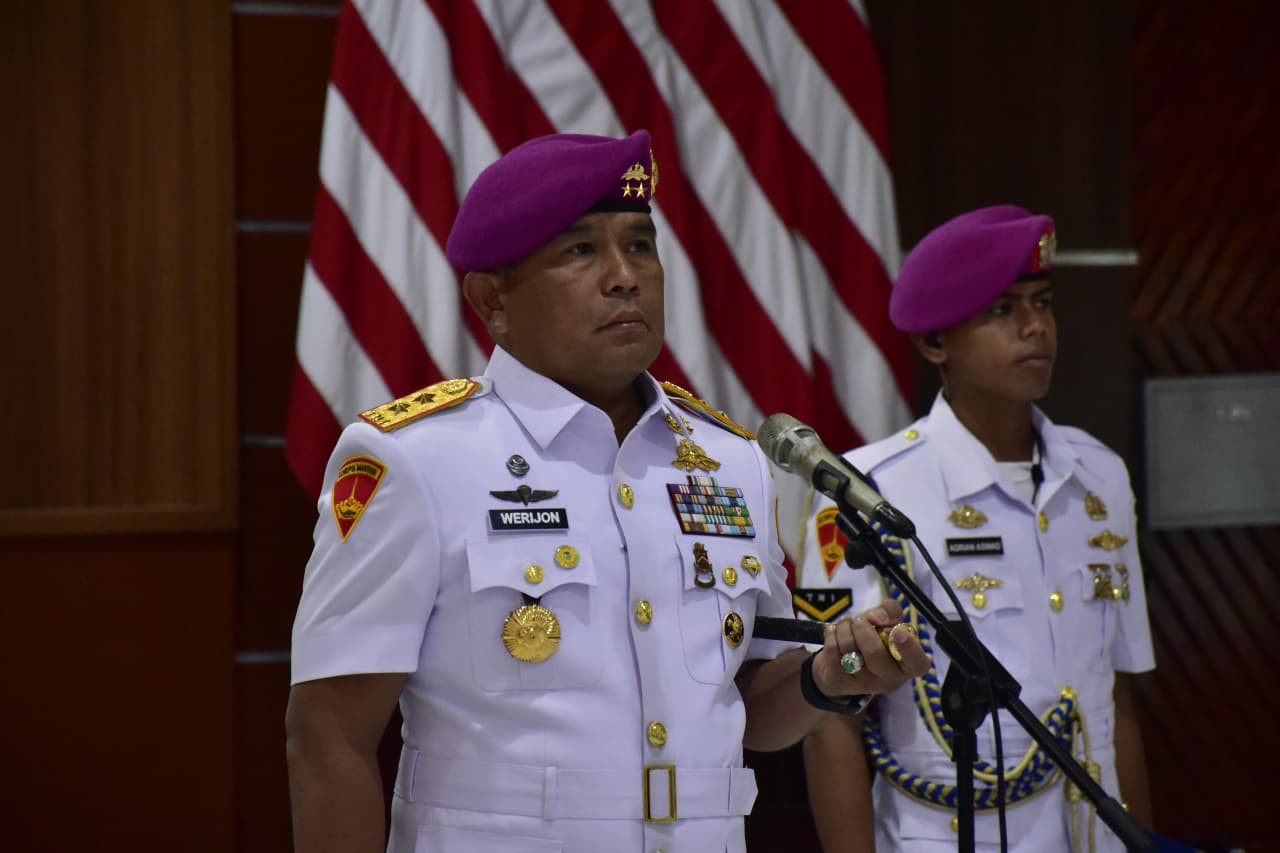 Dankodaeral X TNI AL Pimpin  Penyerahan dan Pengukuhan Jabatan Strategis di Lingkungan Kodaeral X