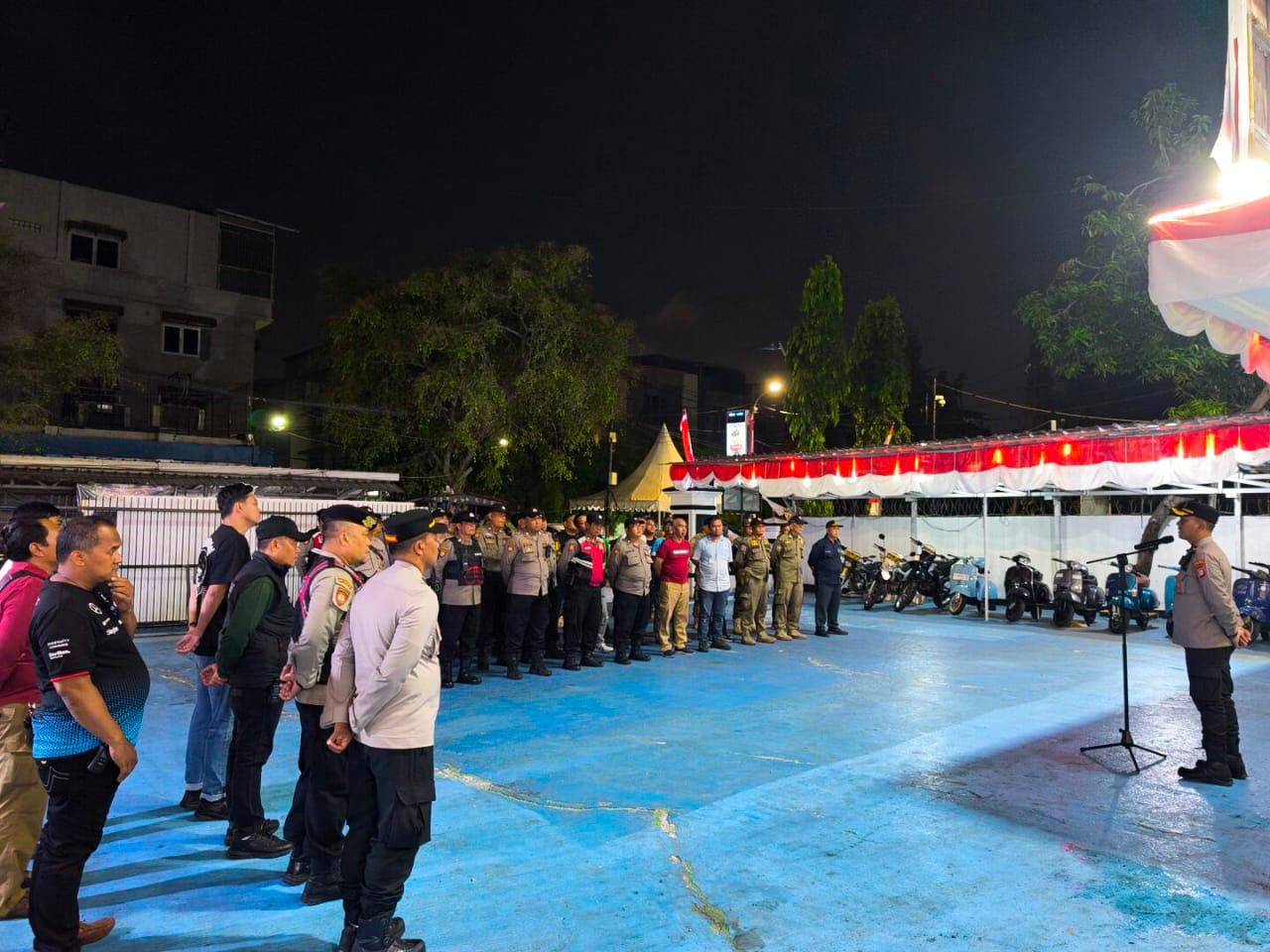 Polsek Pademangan Gelar Apel Patroli 3 Pilar, Amankan Sentral Ekonomi dan Obyek Vital dalam Program Jaga Jakarta