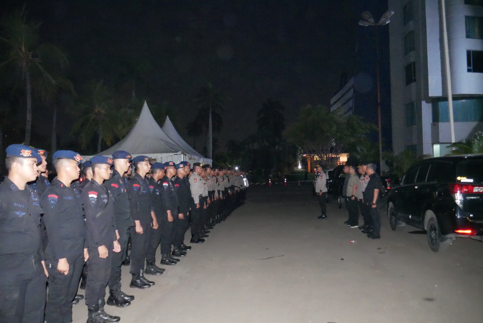 Polsek Pademangan Gelar Apel Konsolidasi Pengamanan Muktamar X PPP di Ancol