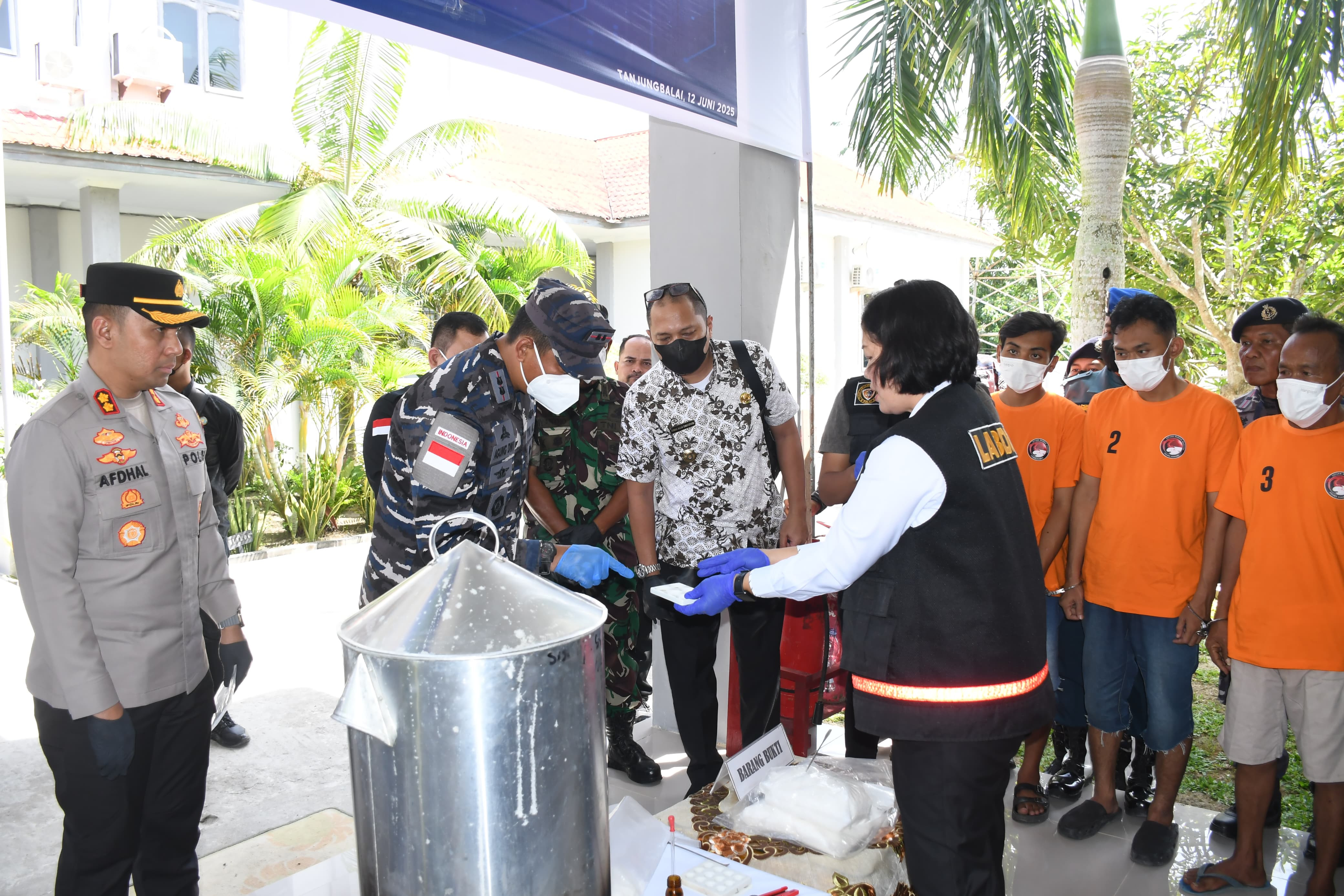 4,5 Kilogram Sabu Dimusnahkan di Lanal TBA, Bukti Kuat Sinergitas Aparat Negara