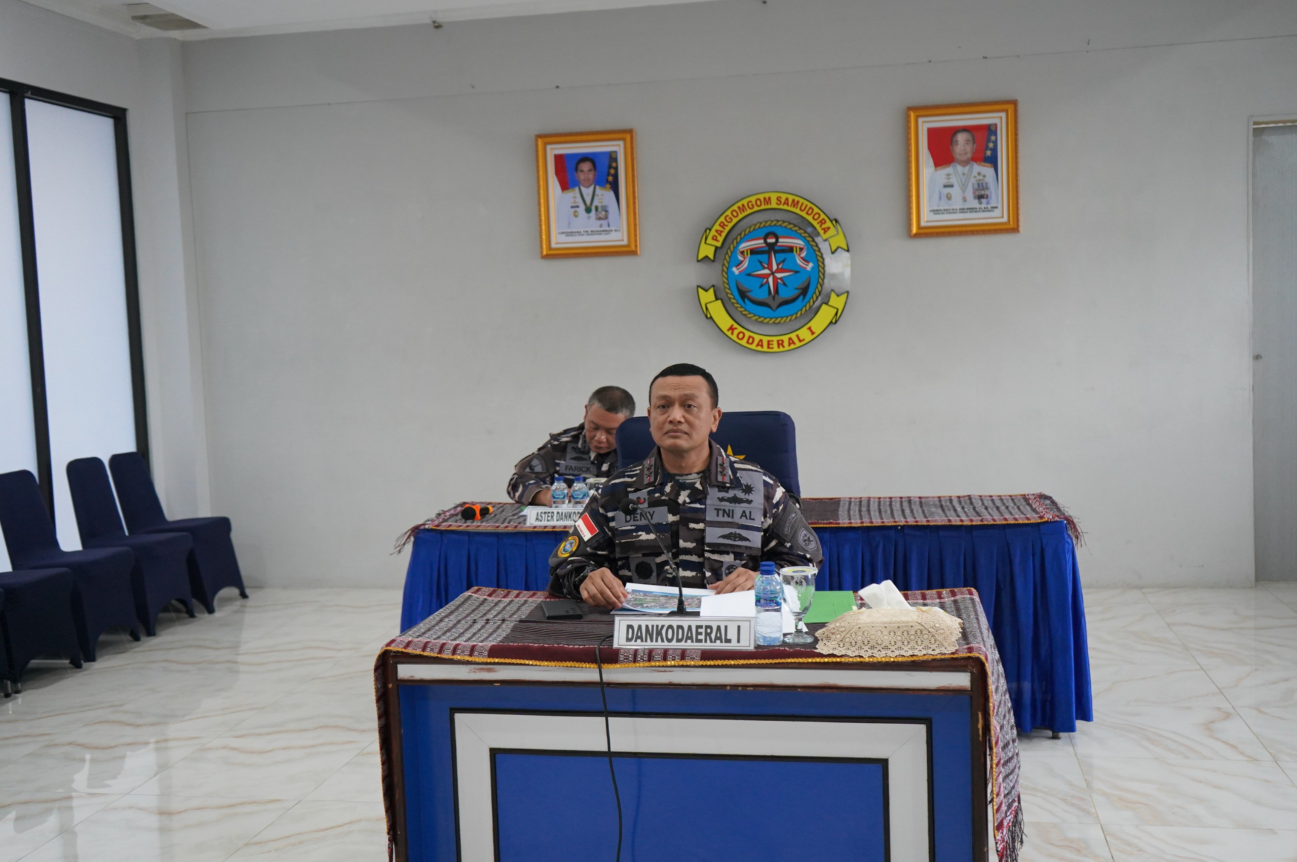 Dankodaeral I Ikuti Vicon Pengarahan Panglima TNI Dalam Rangka Persami KKRI Gelombang Ke-3 Tahun 2025