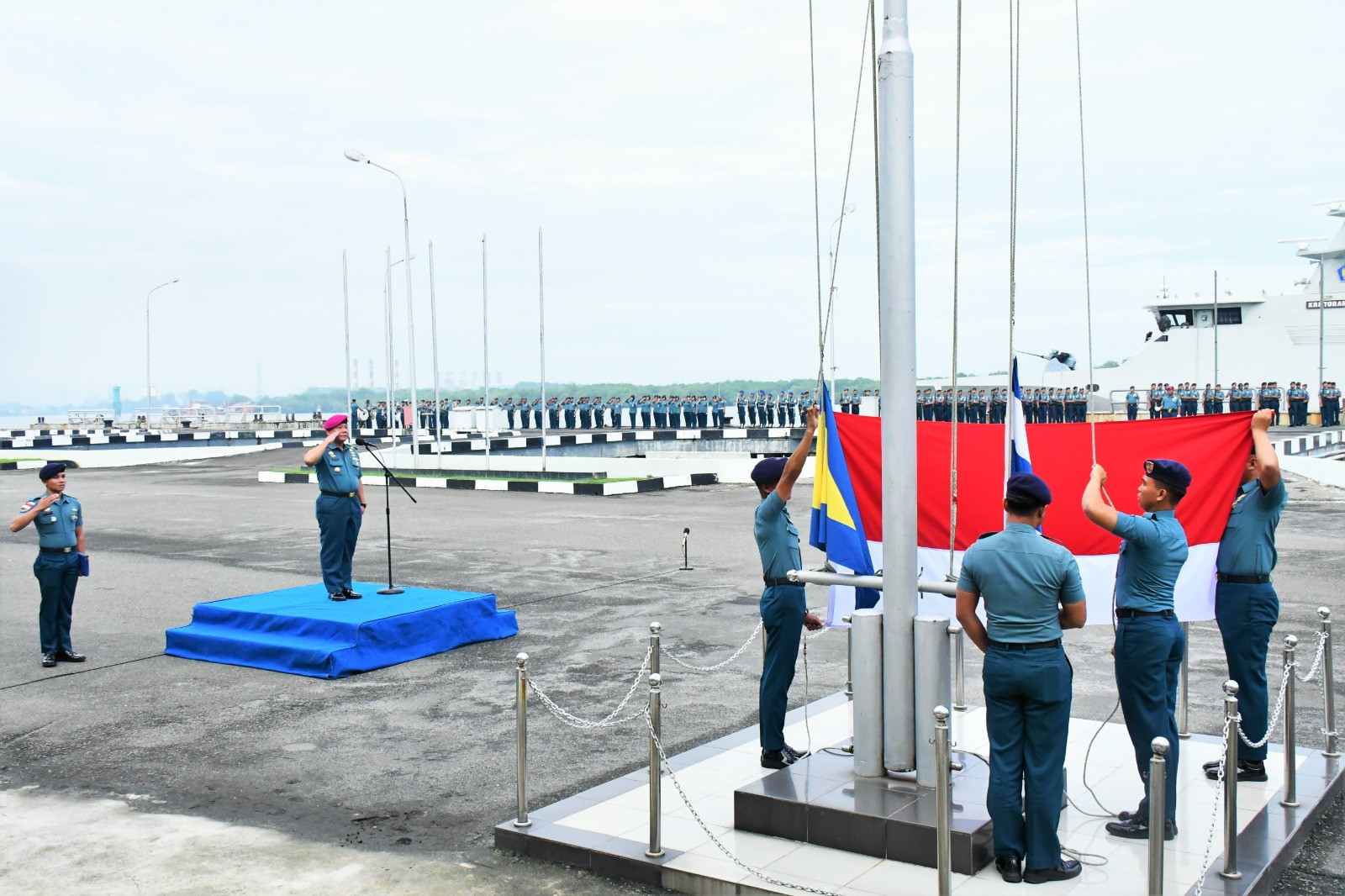 Tingkatkan Jiwa Nasionalisme, Lantamal I Laksanakan Upacara Bendera Bulanan