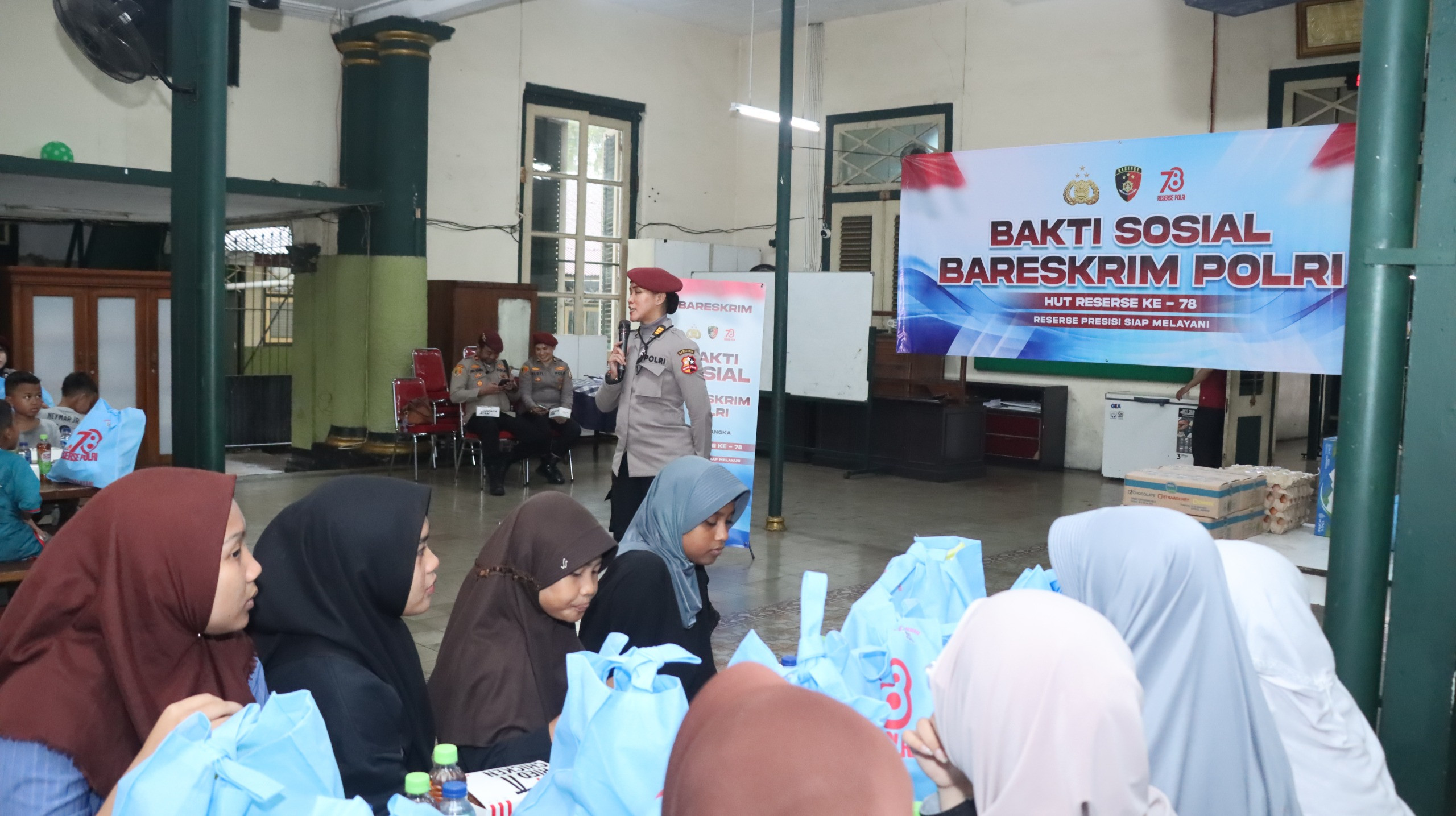 Bakti Sosial Bareskrim Polri Sambut HUT Reserse ke-78 di Jakarta Pusat